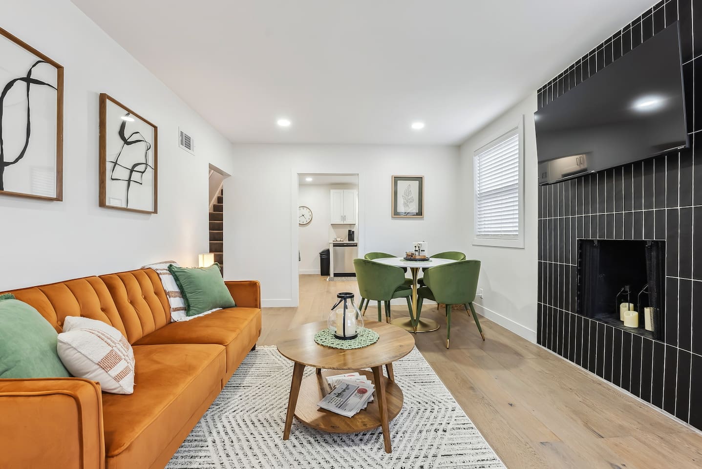 Comfortable, cozy and open for you to sit back and enjoy during your stay.