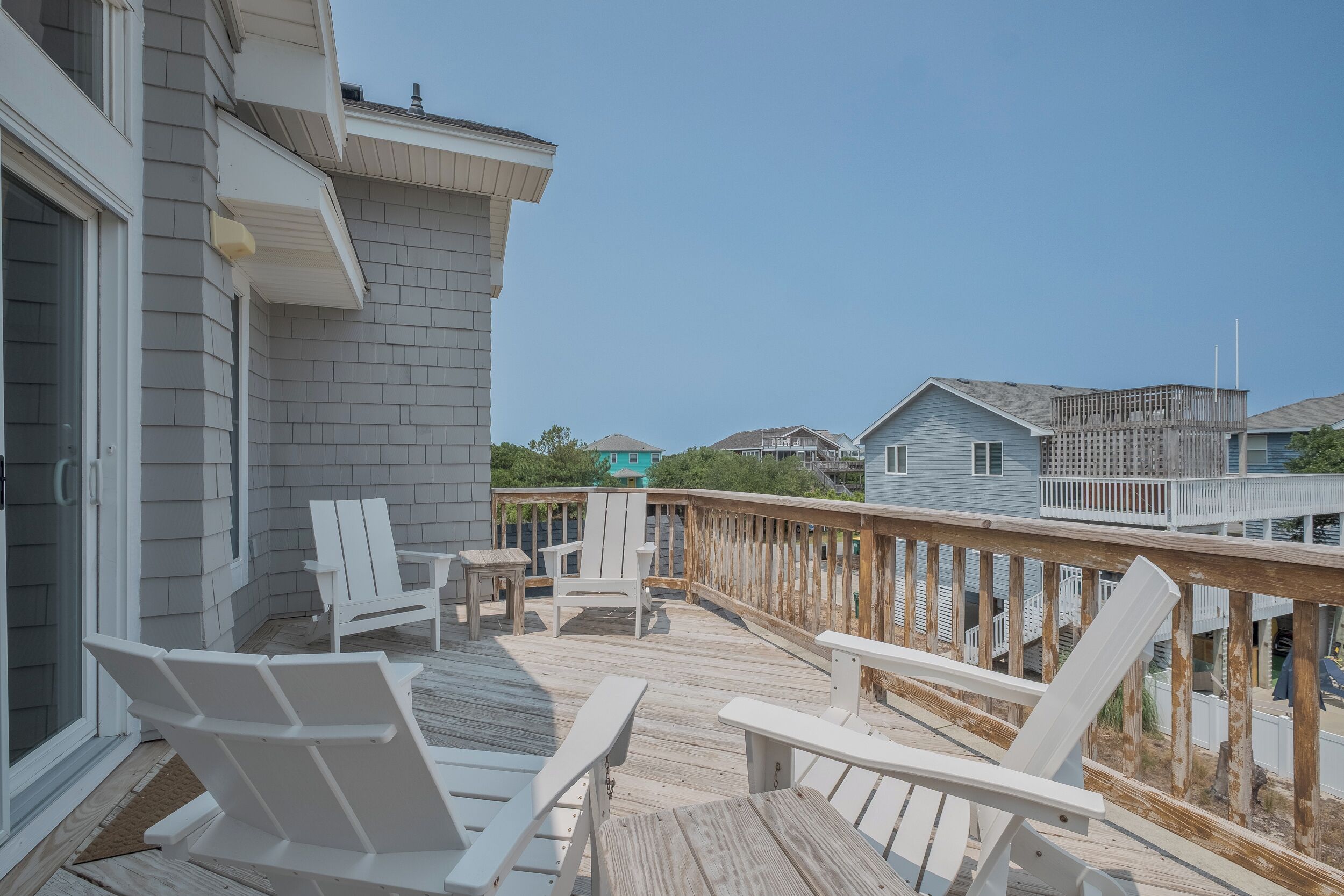 Soak up the sun on this upper-level terrace with ample seating