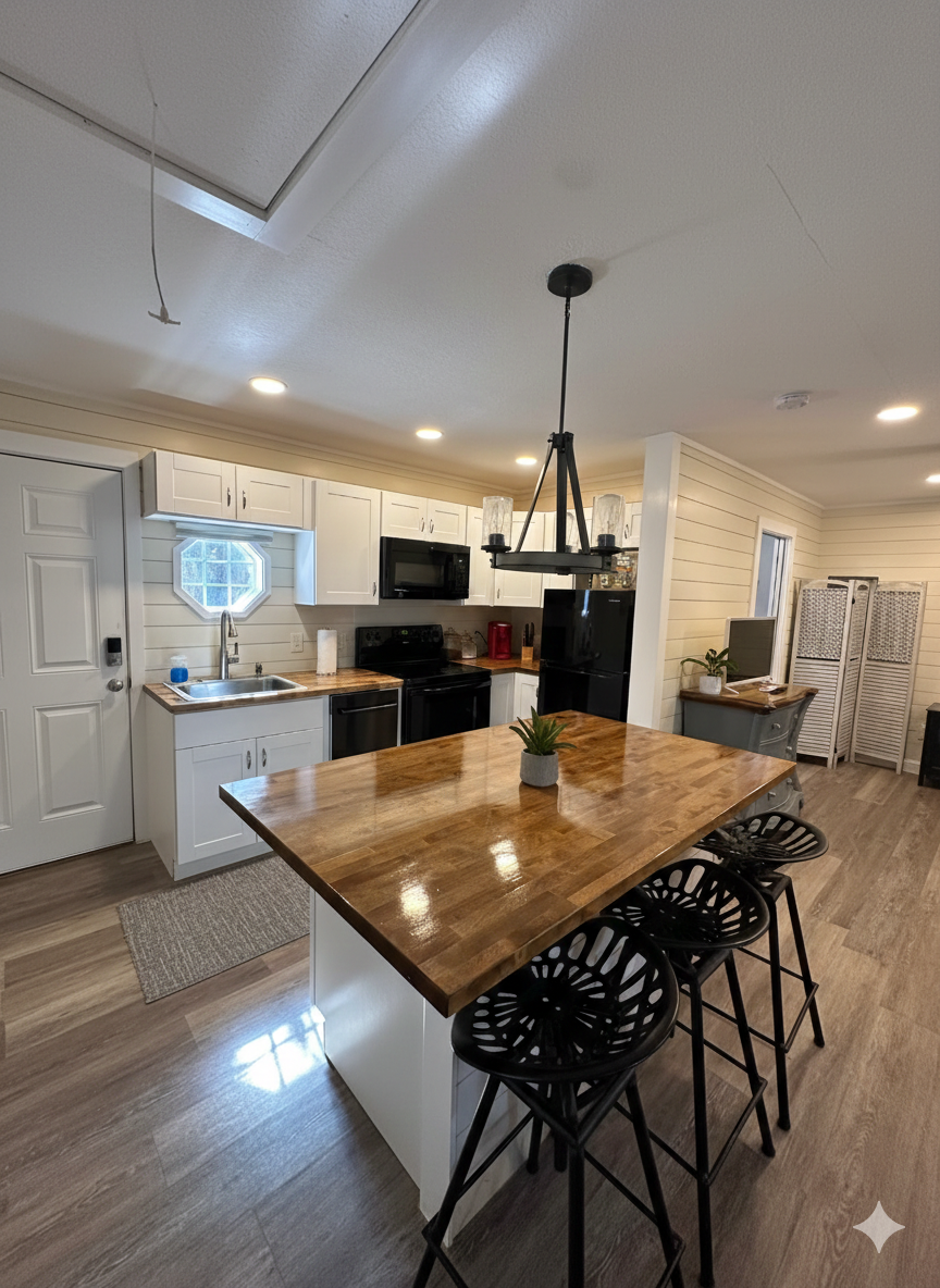 Studio Kitchen and Island