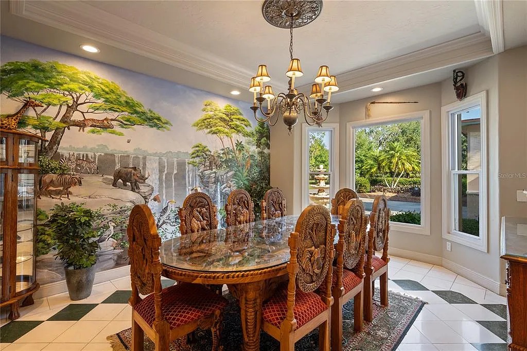 Enjoy meals together in our grand dining room.