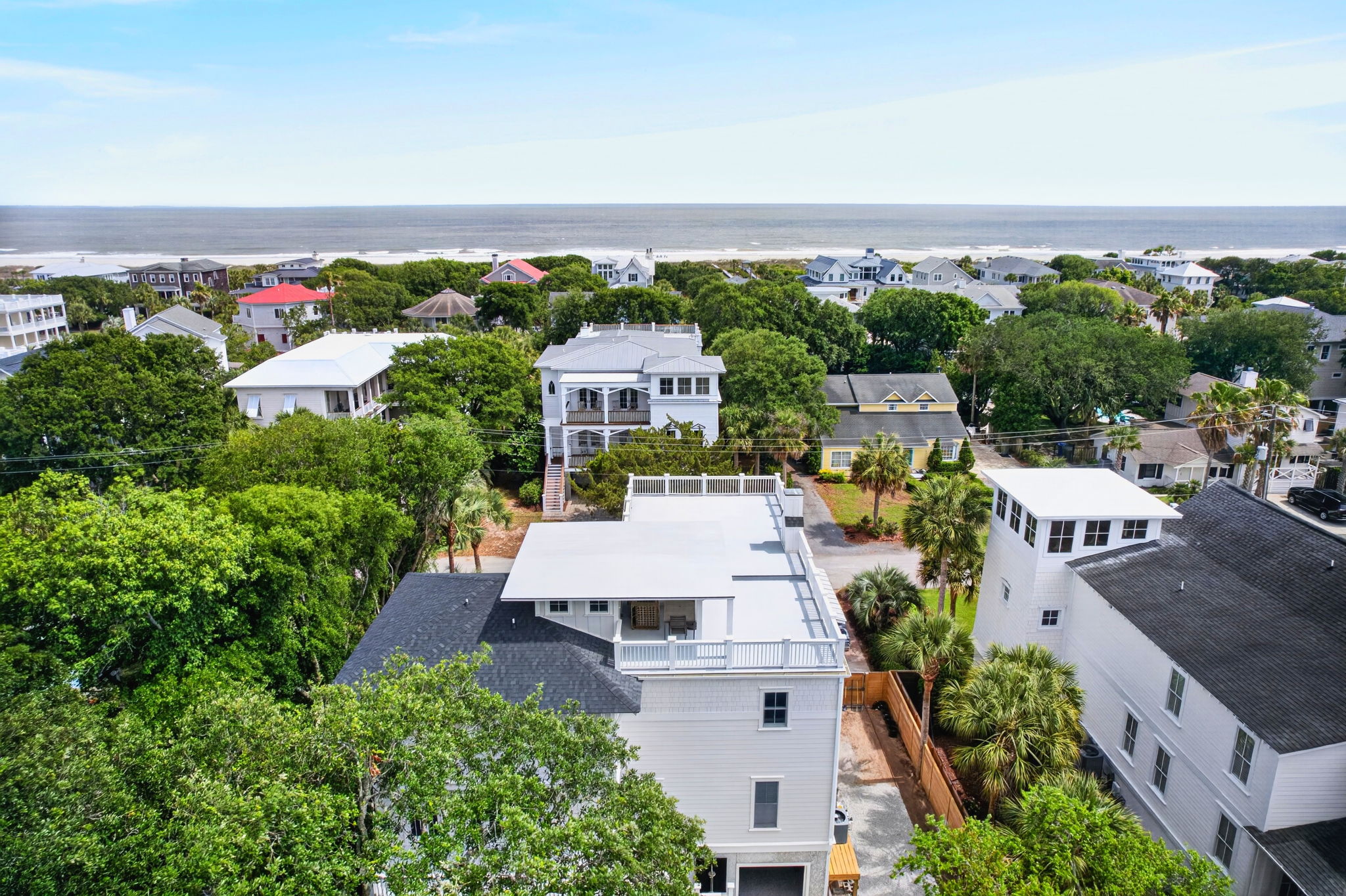 Aerial View | Sun Kissed by the Sea | 3007 Cameron Blvd | Isle of Palms, SC | IOP Escapes