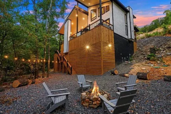 Cozy outdoor fire pit area perfect for relaxing evenings under the stars