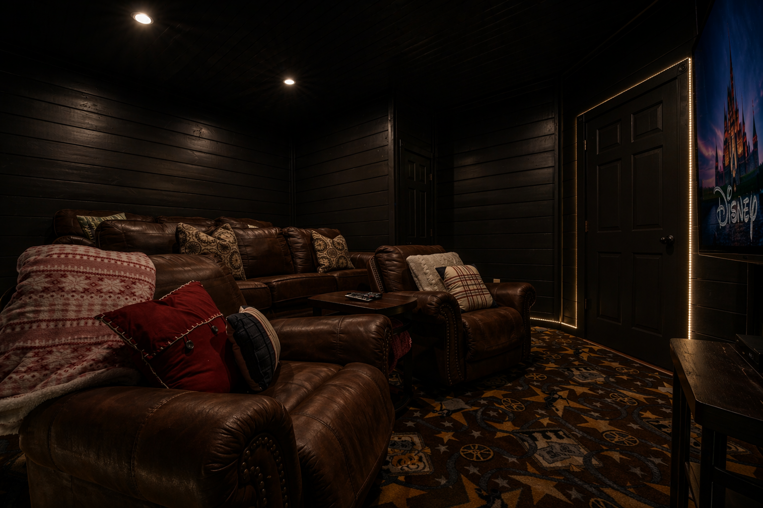 Once the lights are out, you feel like you are actually in a theater but in the comfort of your own home.