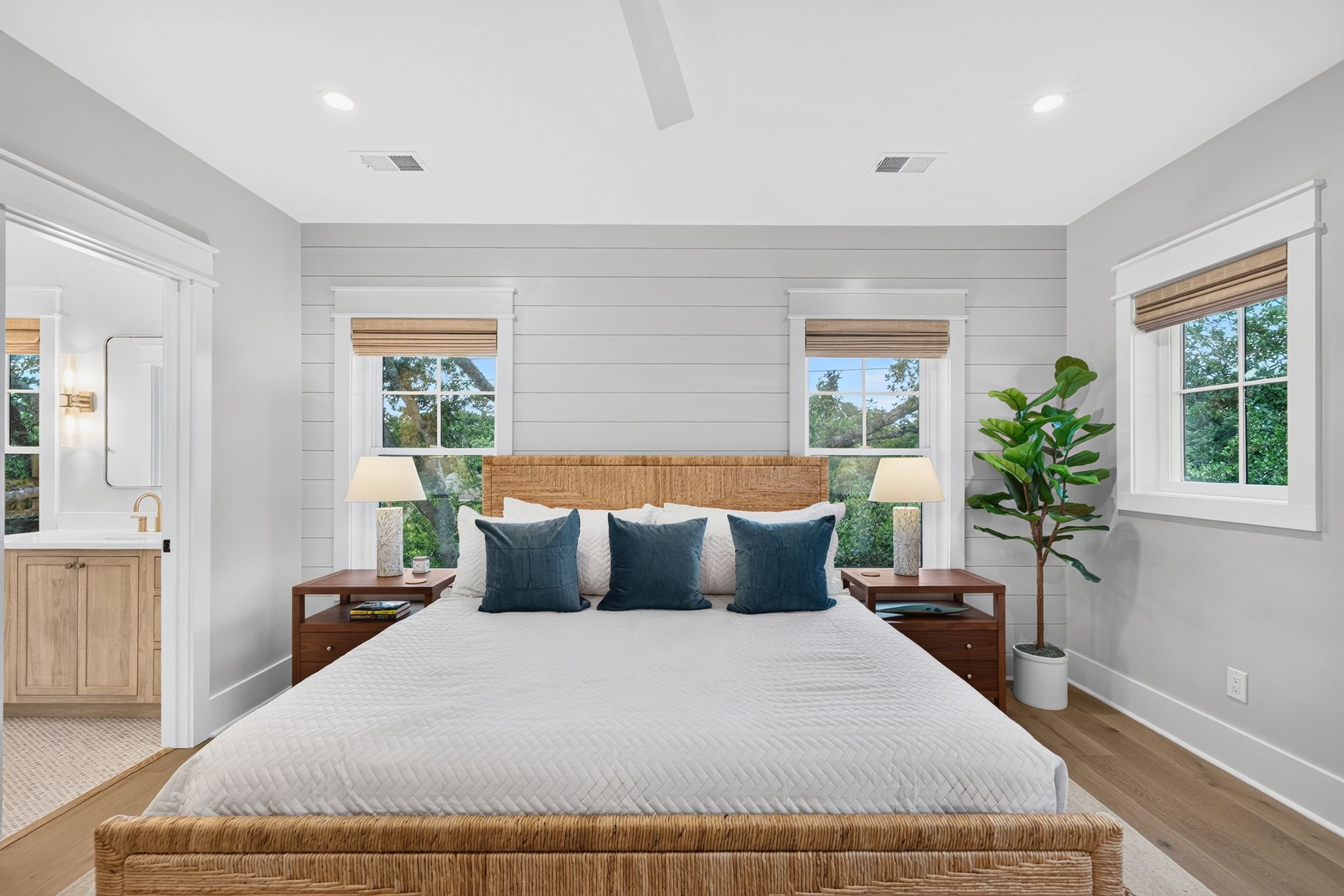 Bedroom 2: King Suite | Tahanan Palms | 3 38th Ave | IOP Escapes
