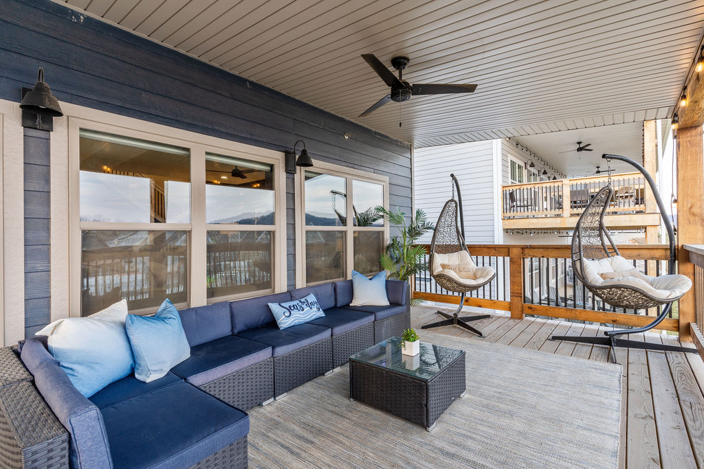 Lots of outdoor seating to enjoy the cool summer nights!