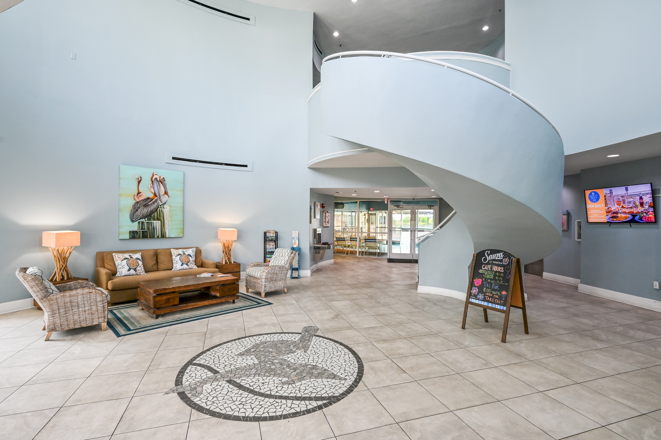Our new lobby...
