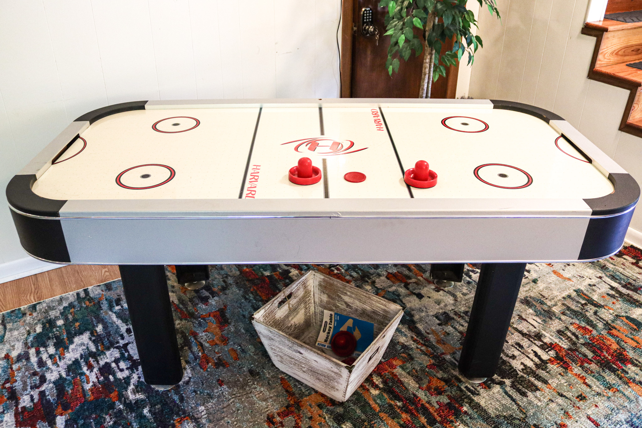 Who is the air hockey champion?  Gather and play to find out.