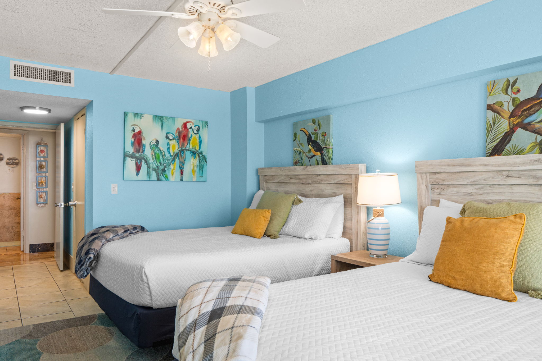 Bedroom 2 with two queen beds