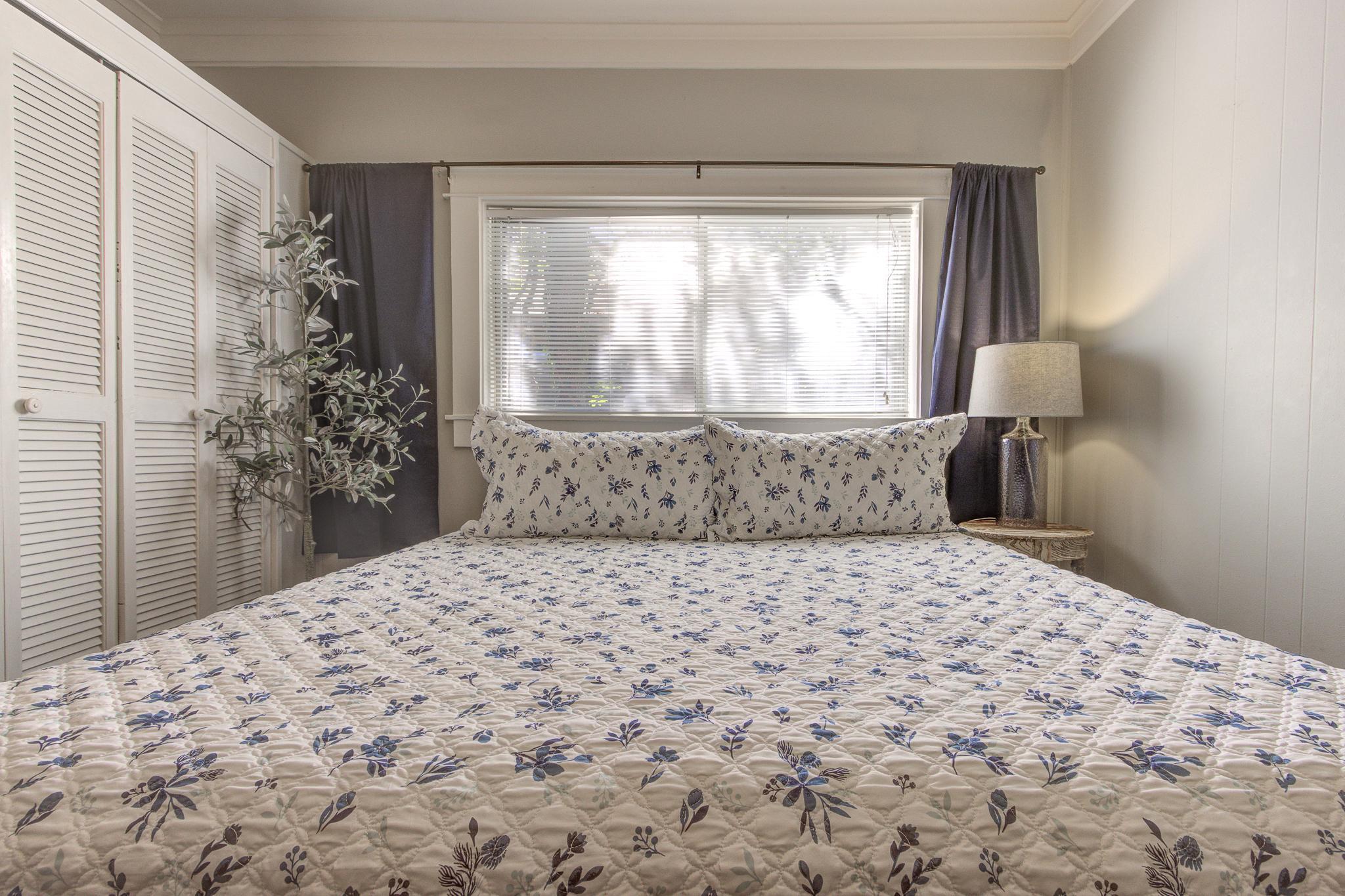 Bedroom #3: King Bed, TV, dresser, closet