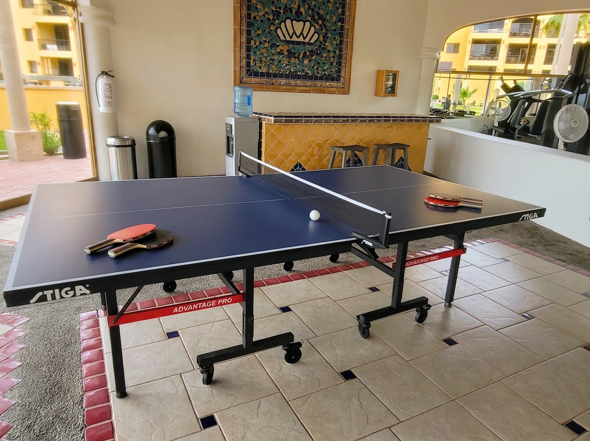 Ping pong table located in the clubhouse