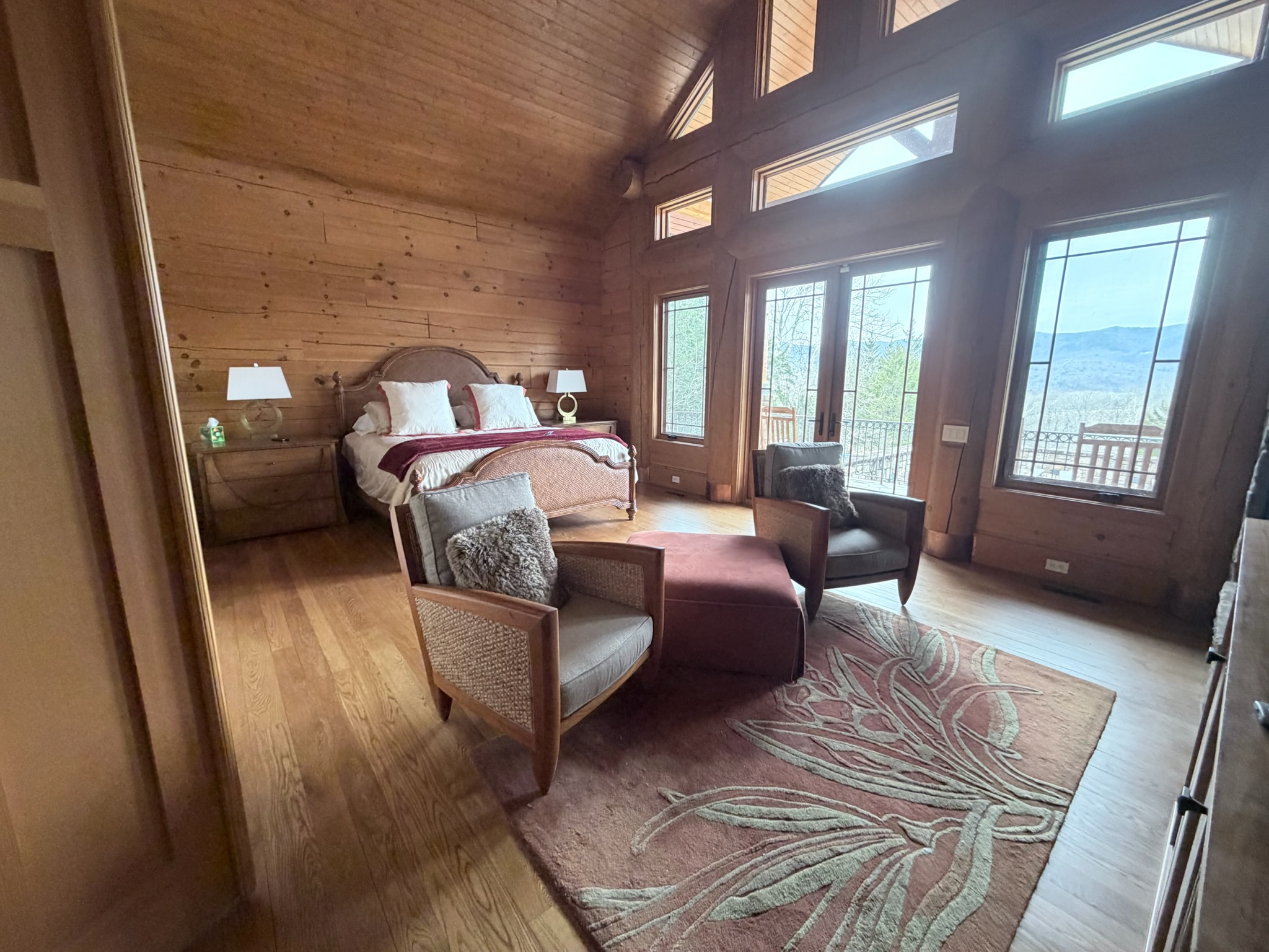 Master bedroom with a king bed