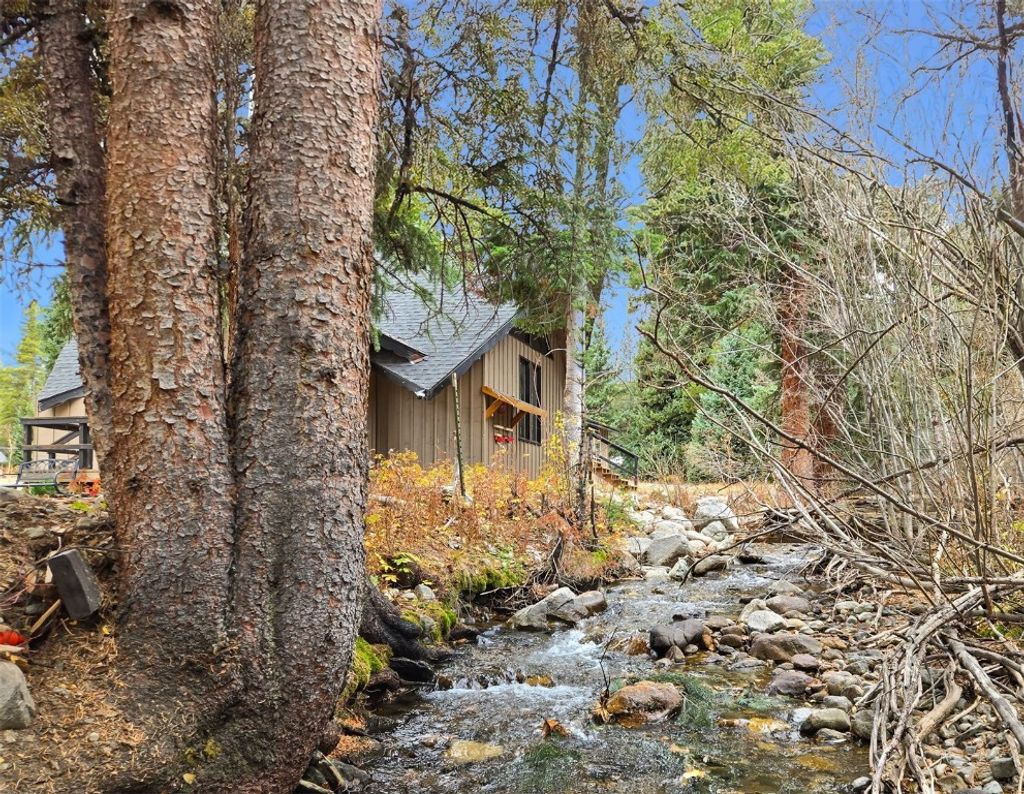 Step outside to your private woodland escape, where a gentle stream, towering trees, and fresh mountain air invite you to slow down and make it all yours.