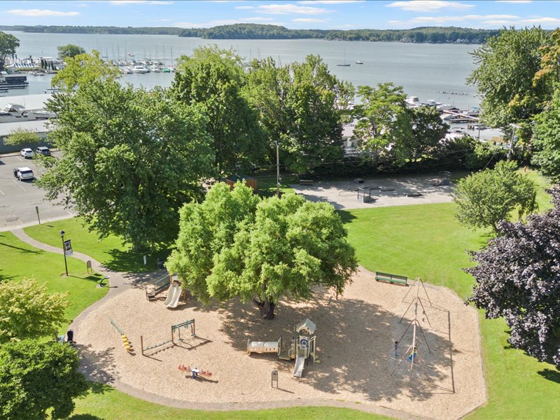 Park and playground next to property