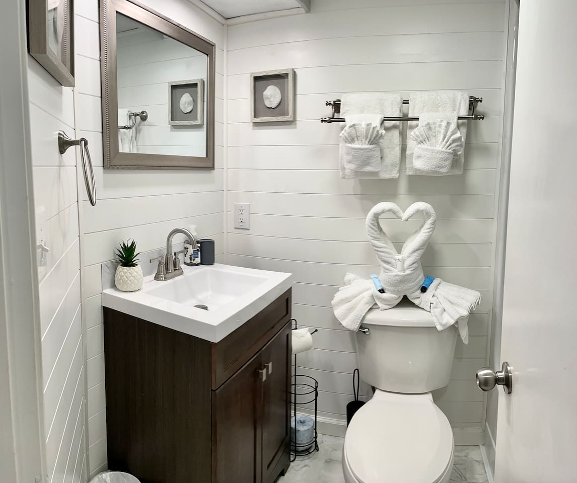 2nd Bathroom and tub shower to the right 