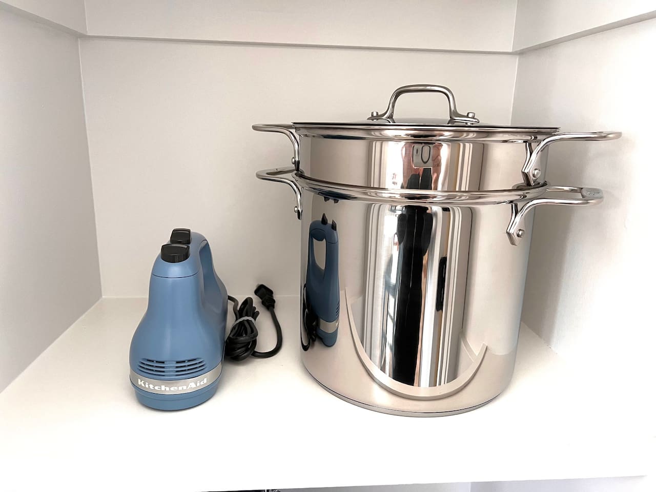 KitchenAid® 5-Speed Ultra Power™ Hand Mixer and All Clad stainless steel 8 qt stock pot