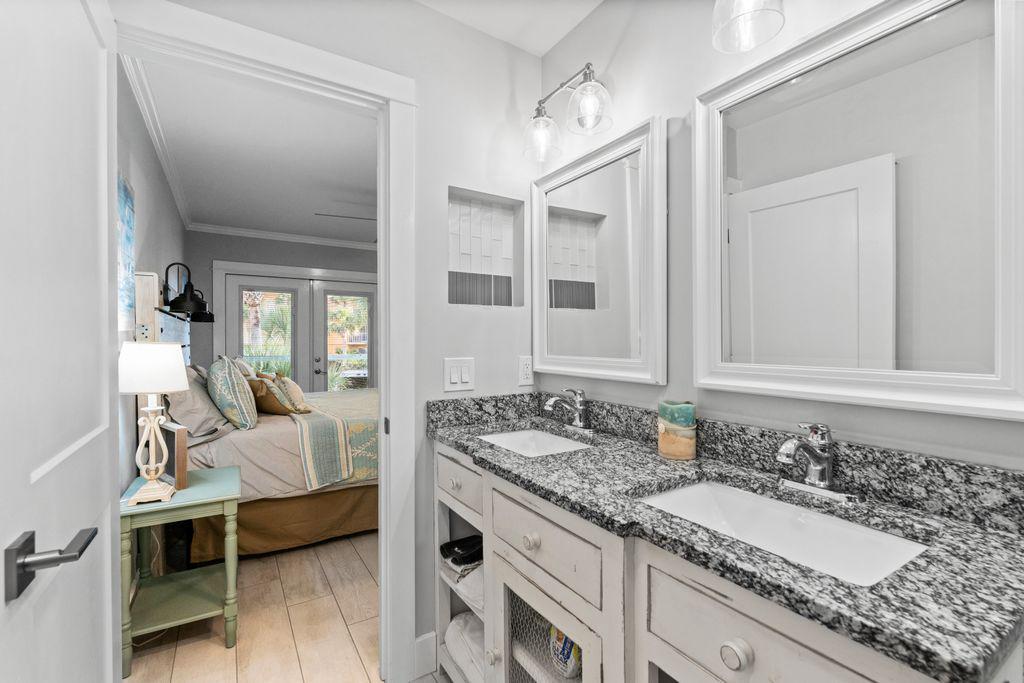 Main bathroom double vanity