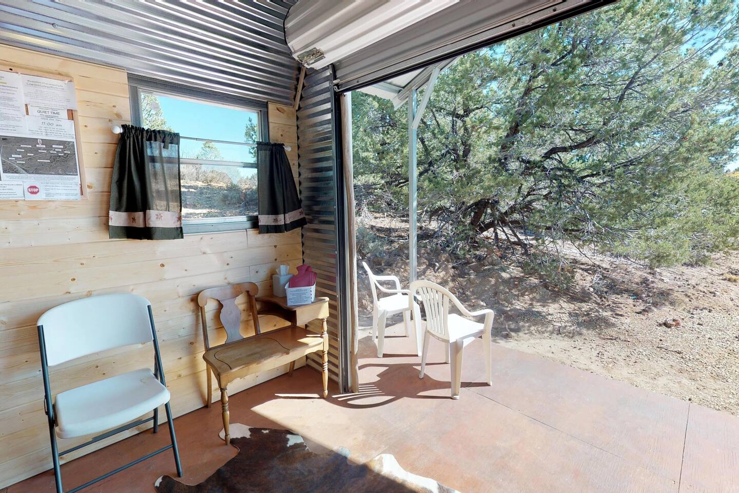 Enjoy watching the deer roam or the stunning sunsets.