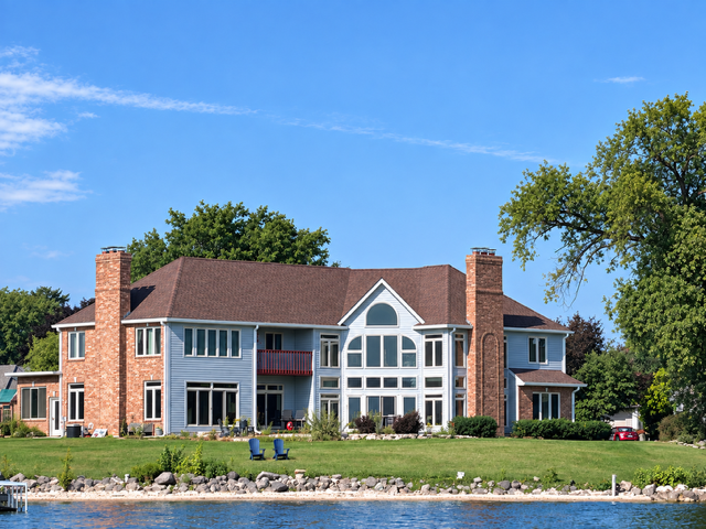 House view from Lake Winnebago