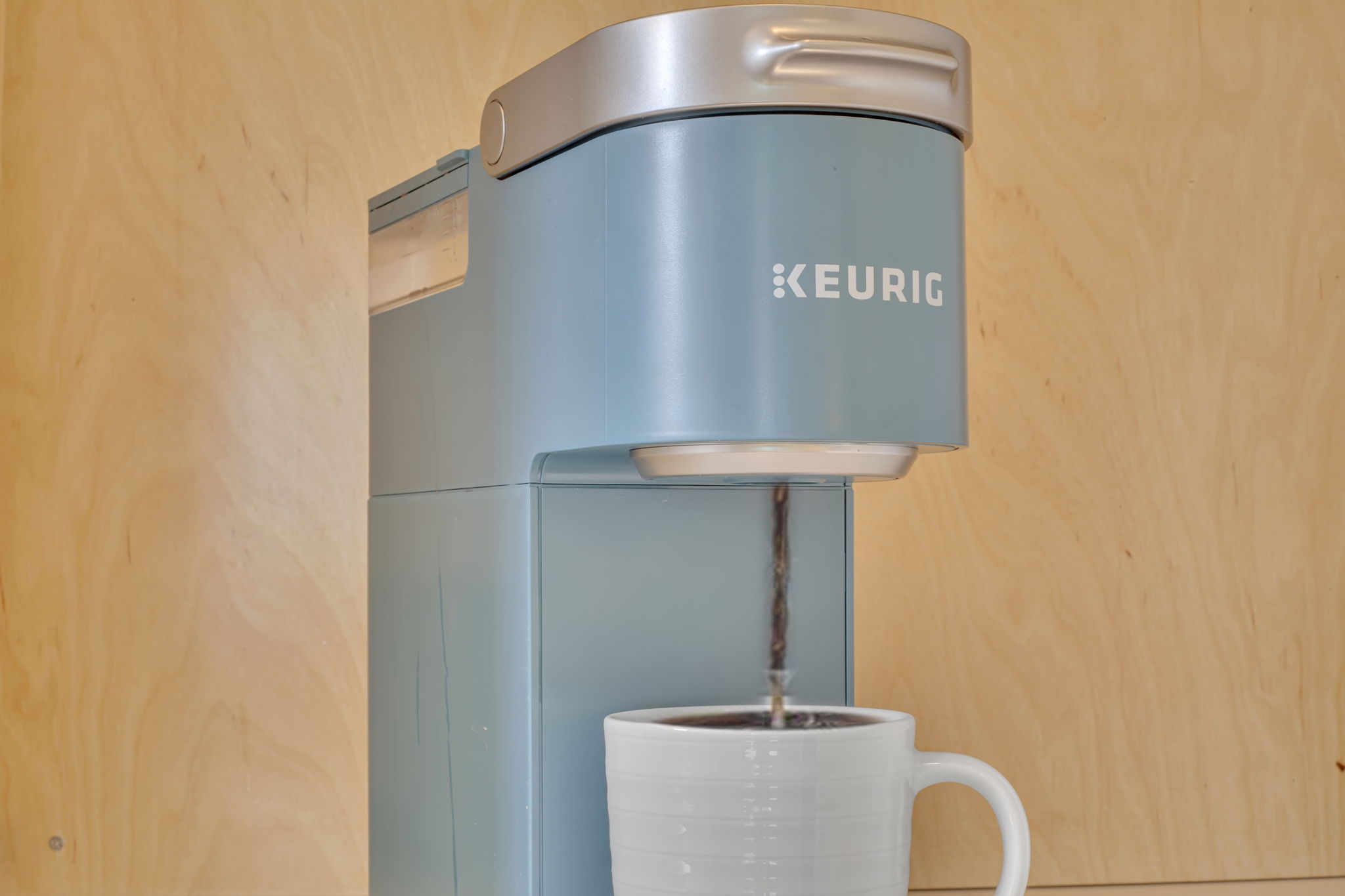 Start your morning with a fresh brew from our cheerful Keurig, because every day deserves a bright beginning.