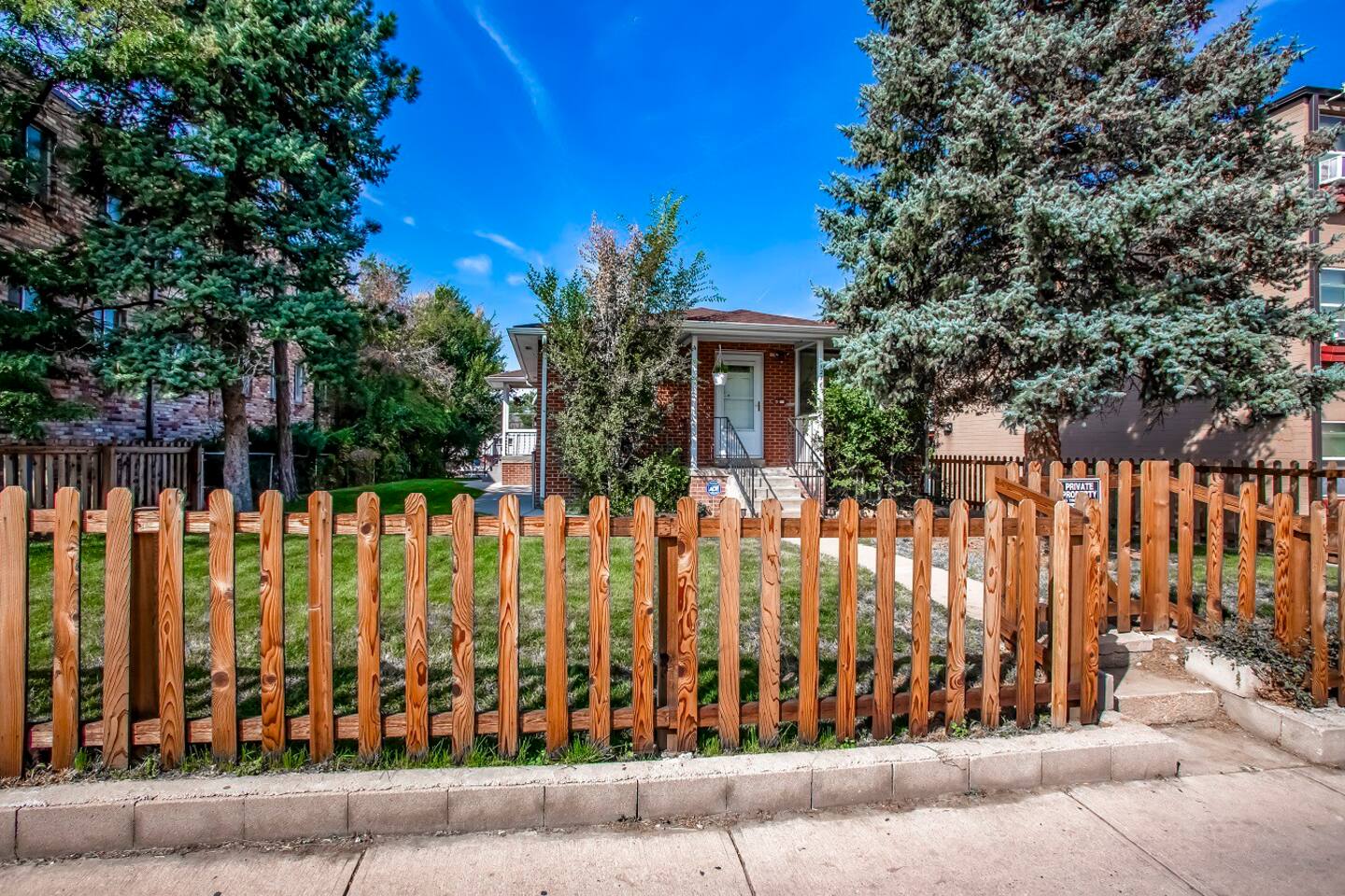 Exterior with private fenced yard - “Quiet, Private Entry With Yard”