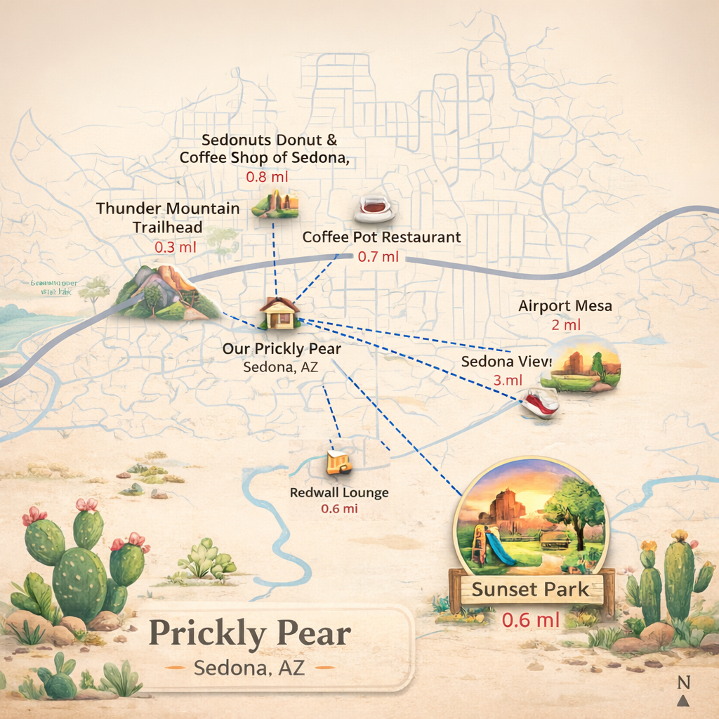 {Prime West Sedona Location} Walk or take a quick drive to Sedona’s best restaurants, cafés, and iconic trailheads.