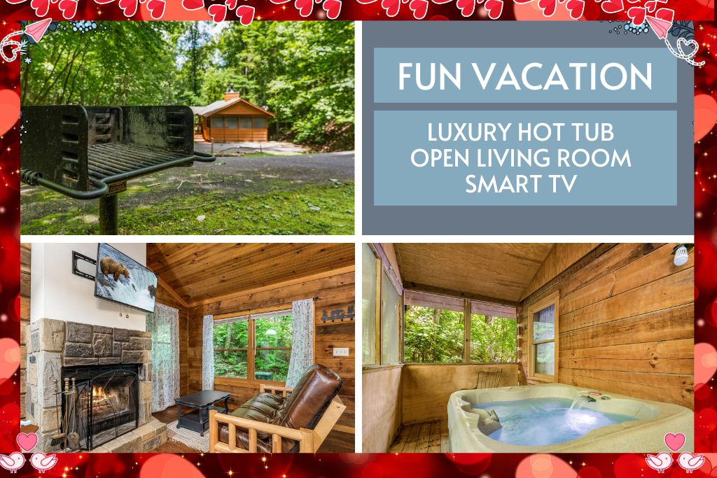 Smart TV, fireplace, and a hot tub? You just found your fun vacation
