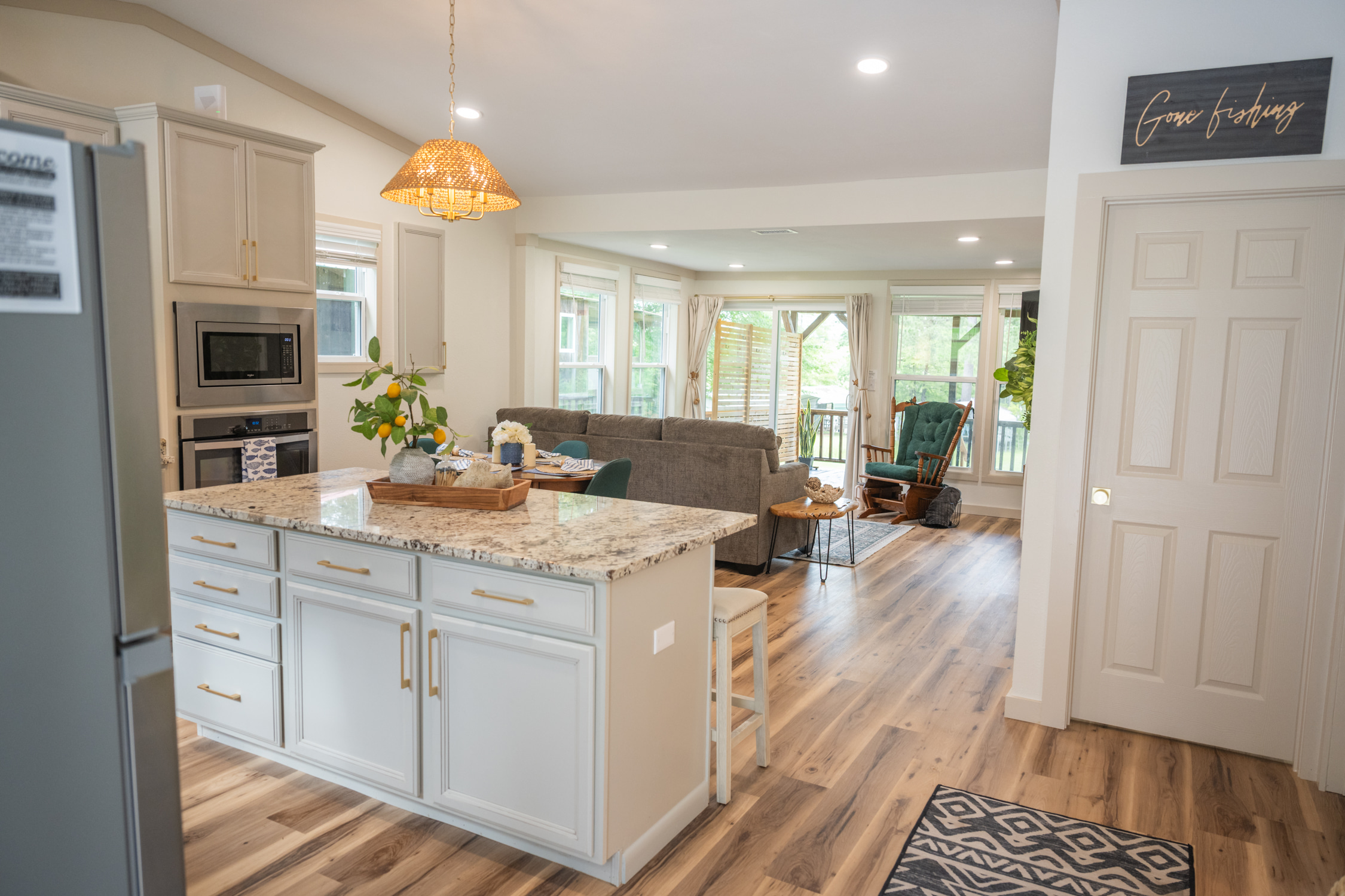 Kitchen open to Living Room