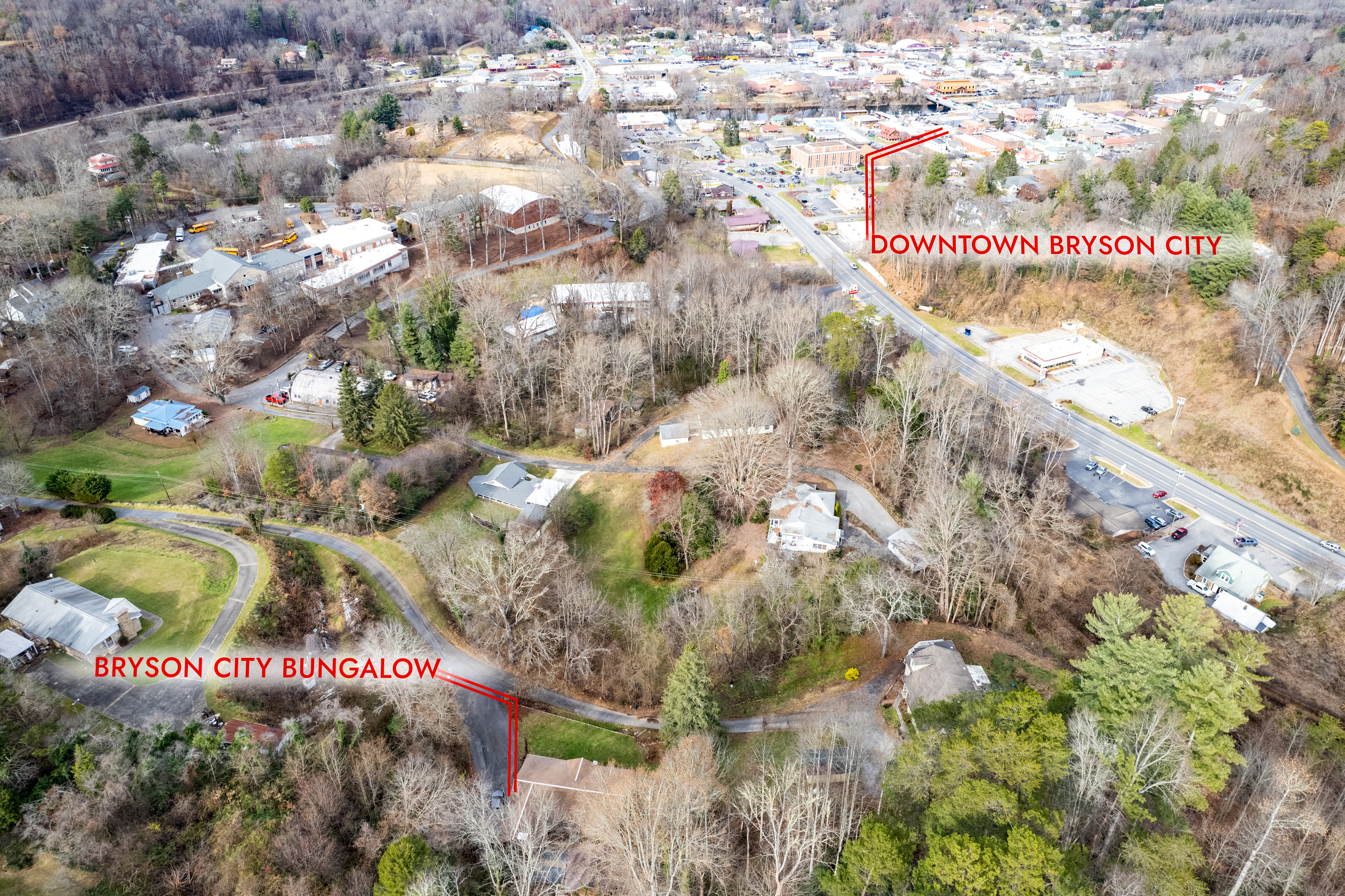 So close to downtown Bryson City, the Great Smoky Mountain RR, and Deep Creek!