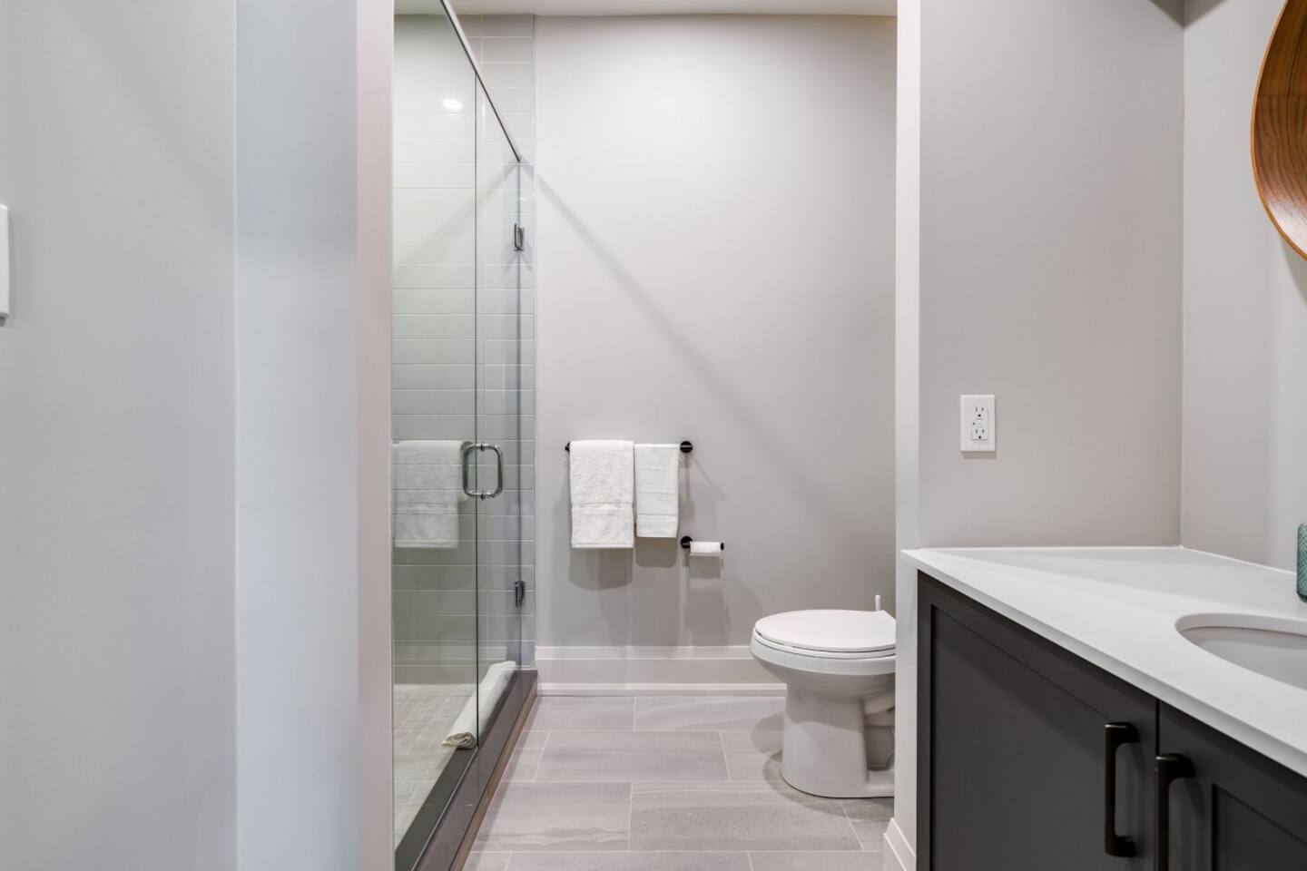 A private ensuite with a  walk-in shower completes the upstairs king retreat.