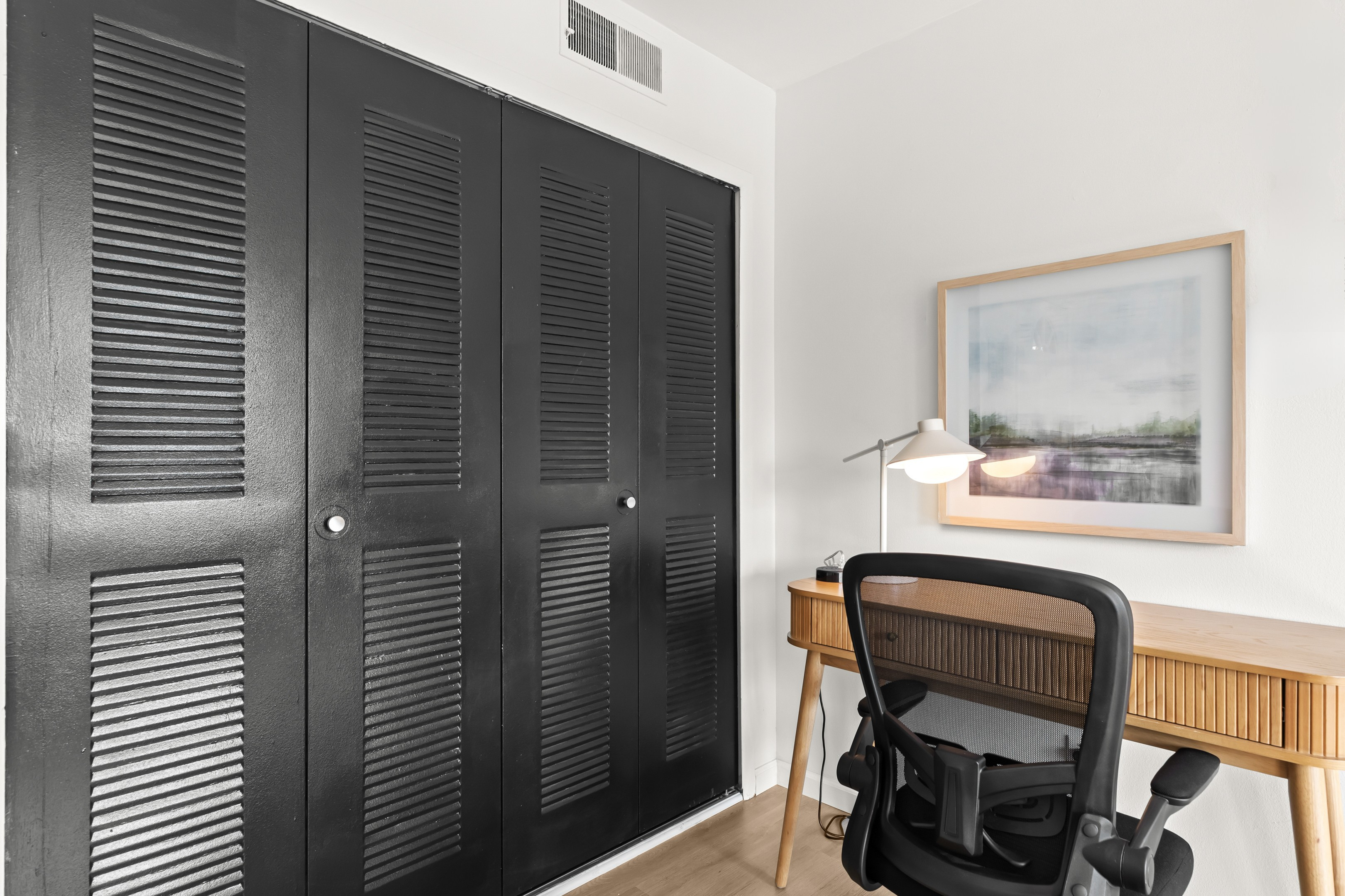 Second workspace or writing desk, perfect for travelers balancing business and leisure.