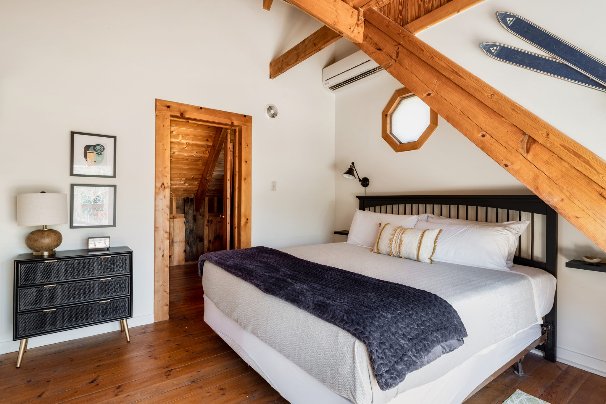 Unwind in style in our luxurious bedroom, featuring a spacious king bed fit for royalty.