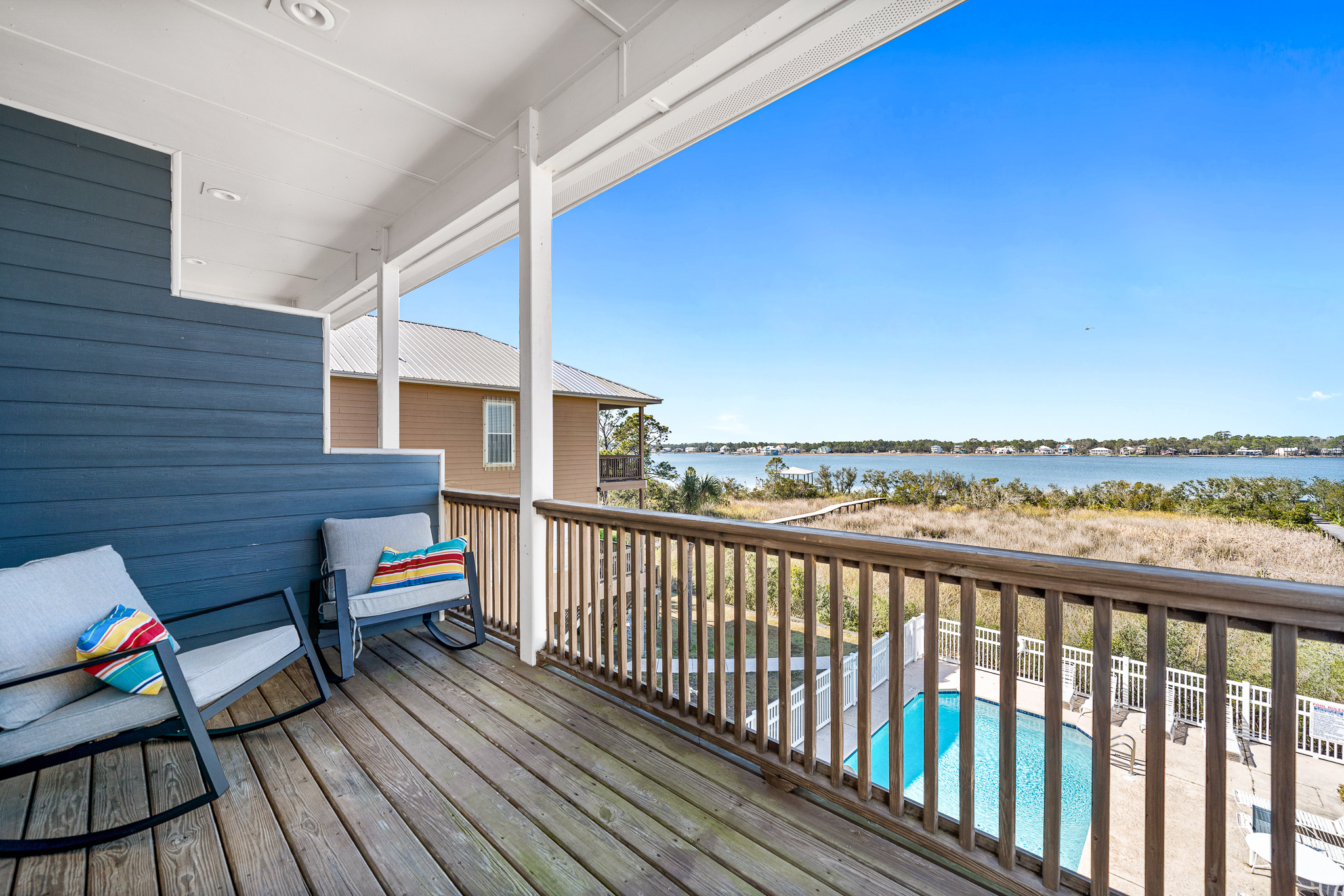 View off deck off Lagoon-side bedroom