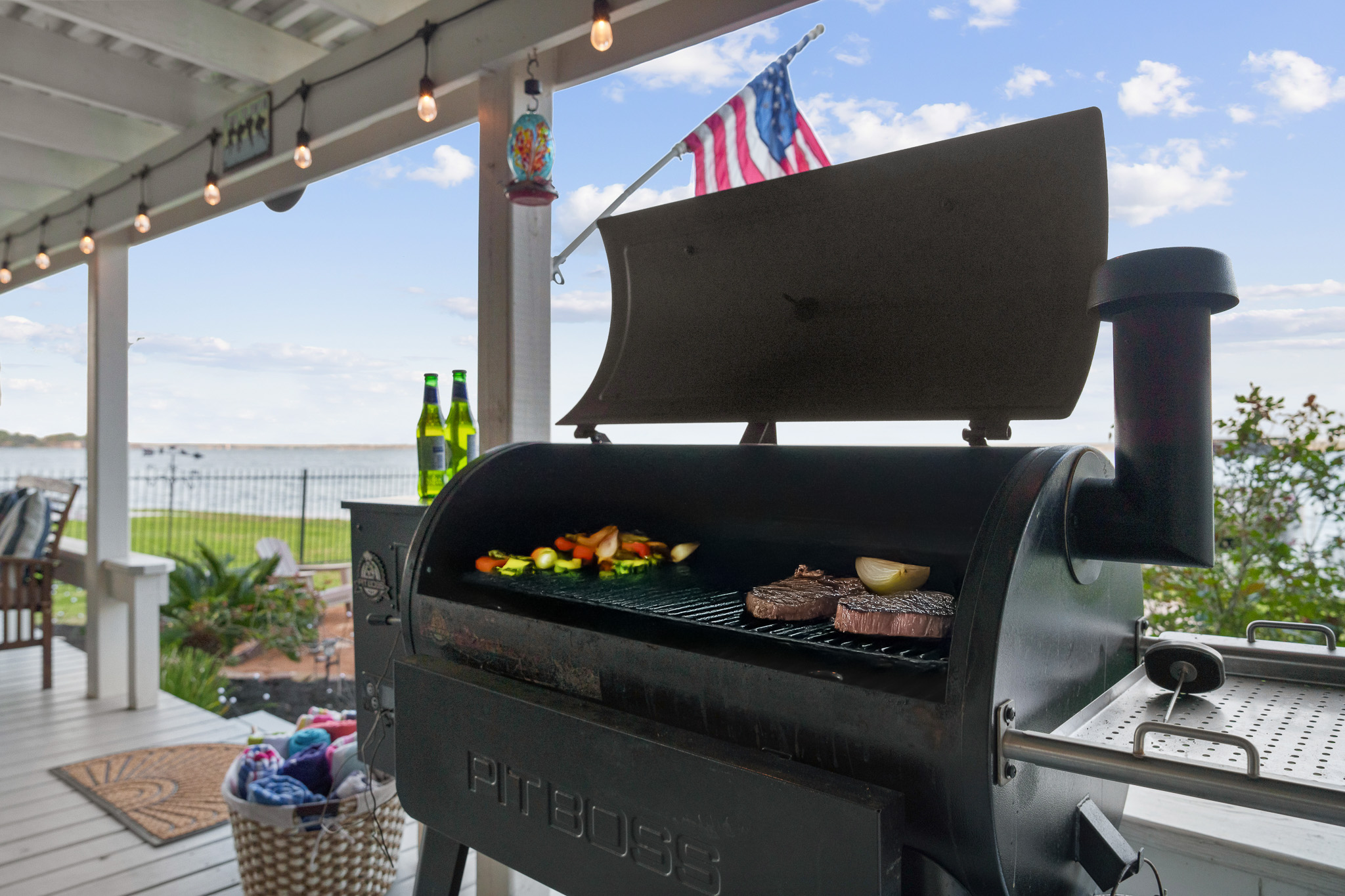 Fire up the grill and let the lake breeze be your backdrop—because everything tastes better with a view like this.