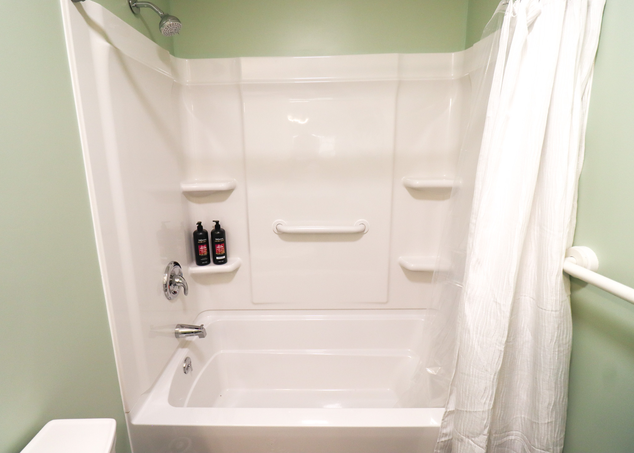 Shower and tub - essentials provided.