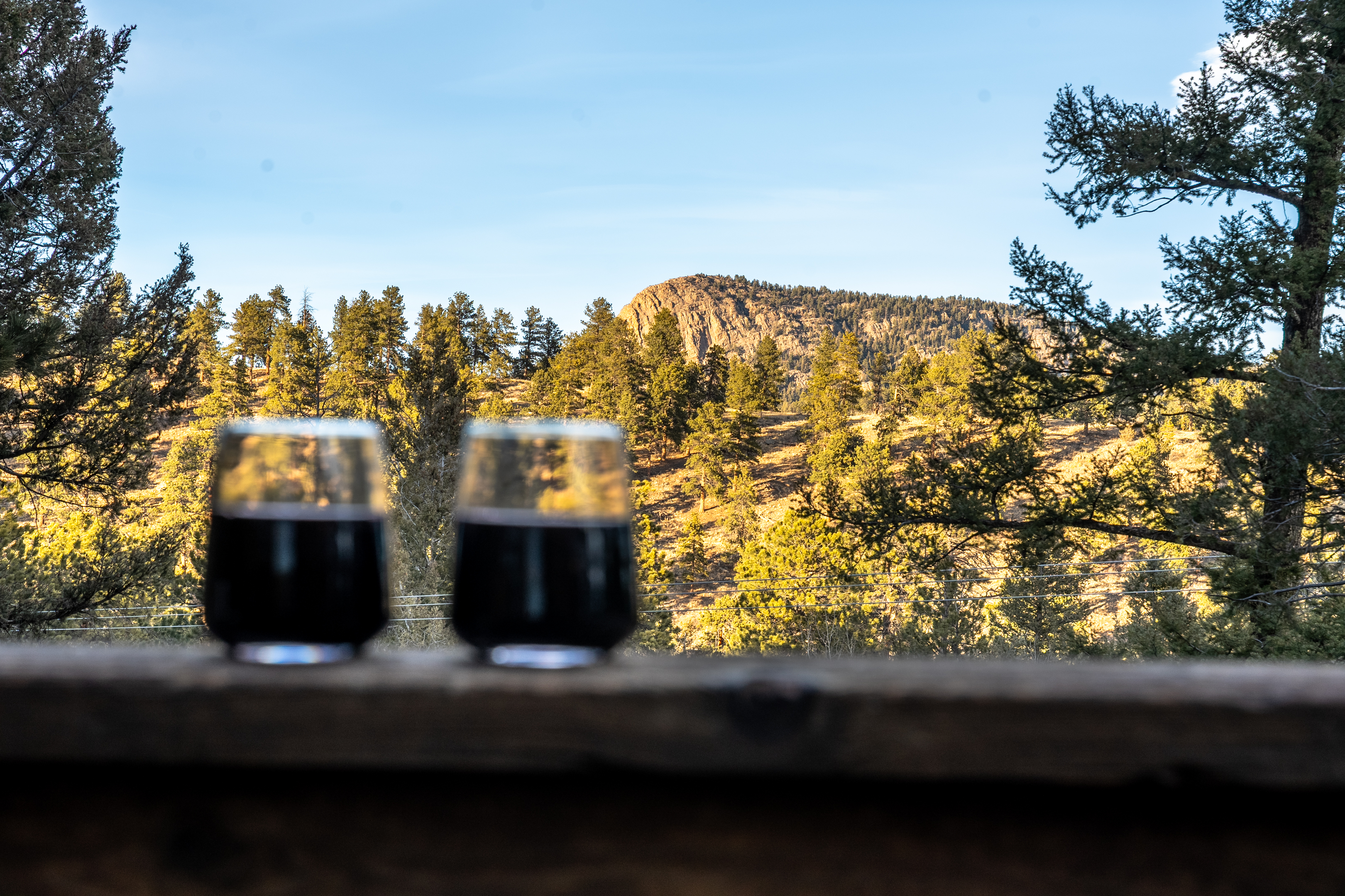 🥂🌄 Sip and savor the view—peaceful mountain scenery, pine-filled horizons, and the perfect perch for morning coffee or sunset wine 🌲✨