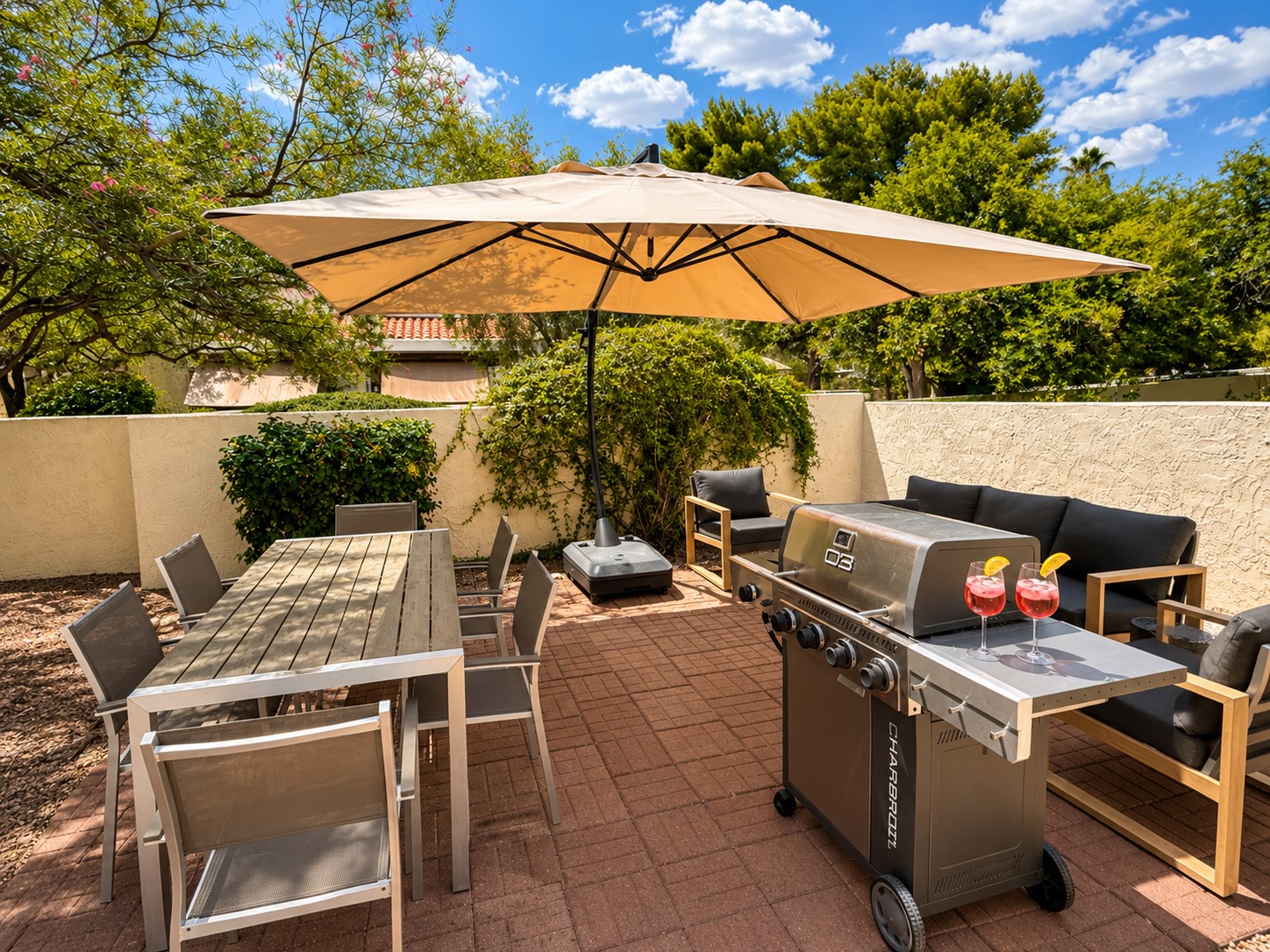 Backyard Dining and Living Room