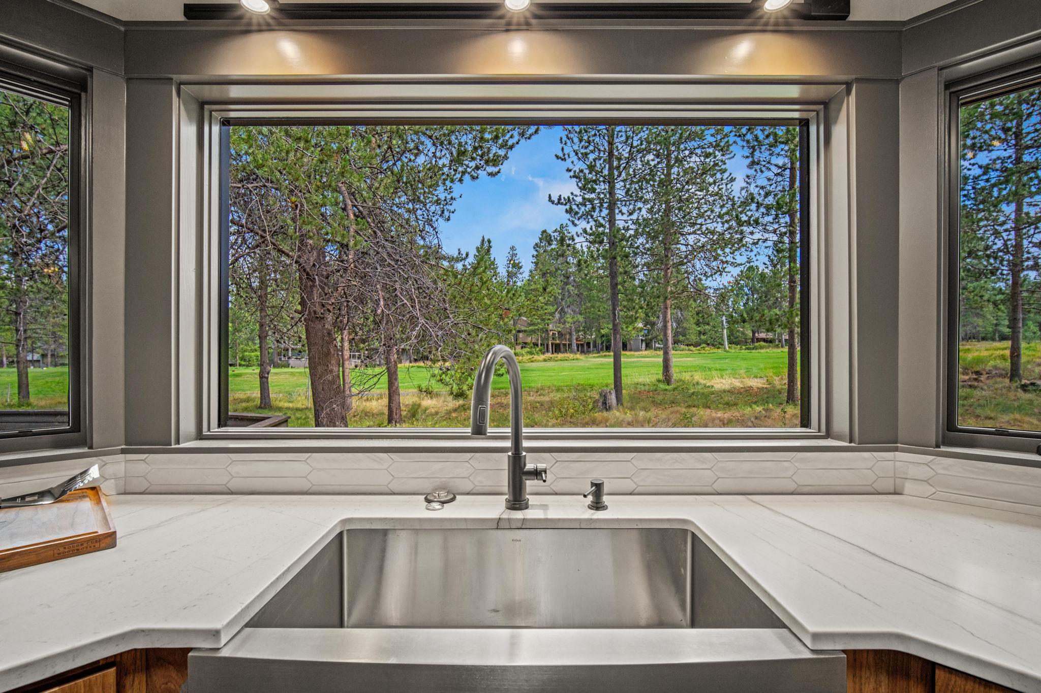 Golf course view from the kitchen!