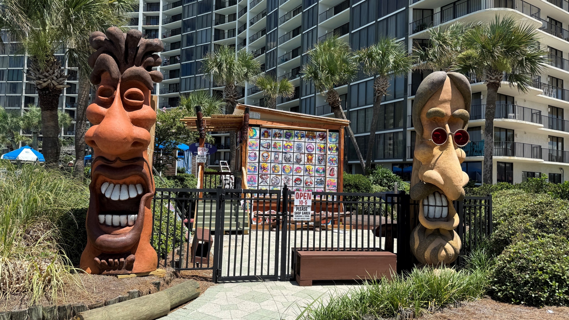 Tiki Airbrush right on property