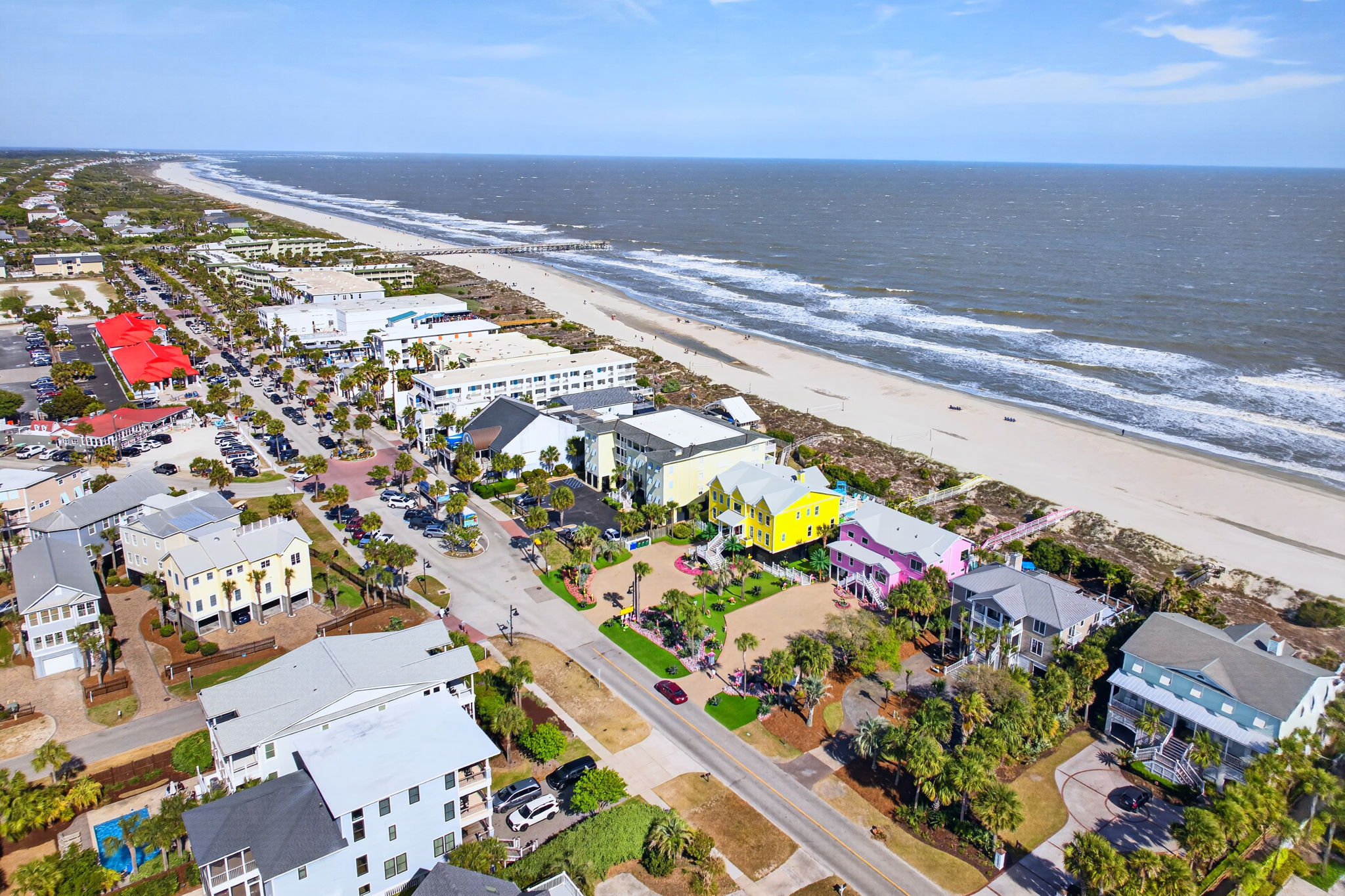 Aerial view | 1006 Ocean Blvd, Isle of Palms, SC | 102 Dunescape | IOP Escapes