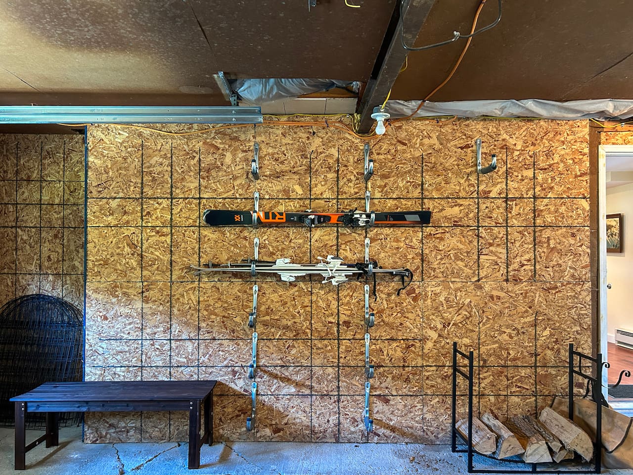 Ski area in the garage