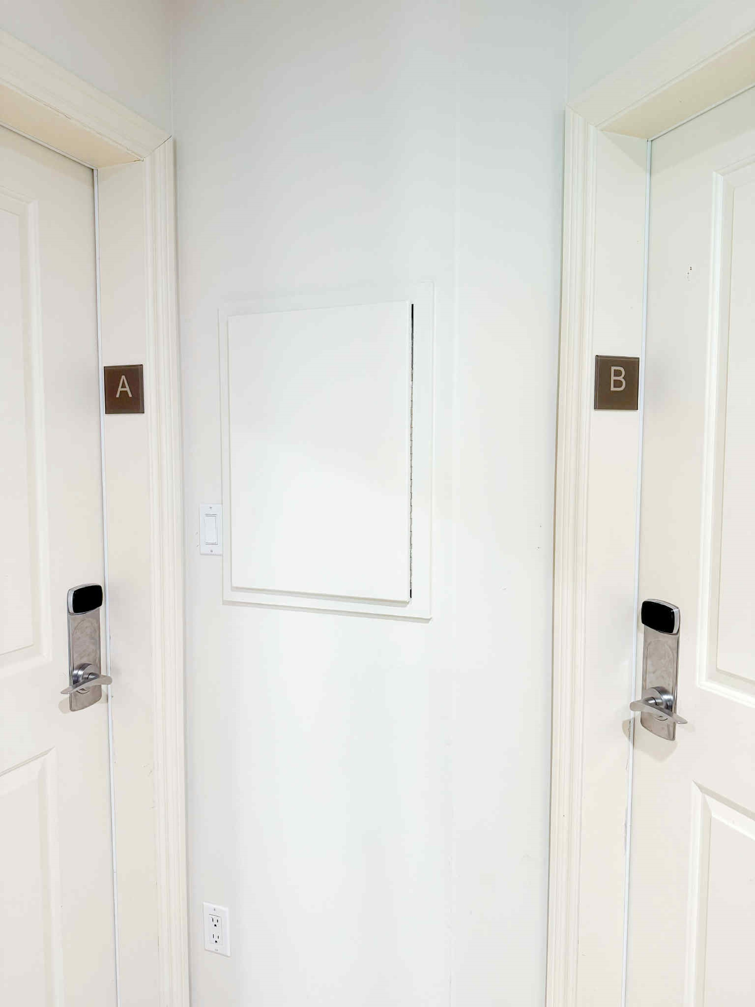 PRIVATE Hallway that connects Unit A and Unit B.