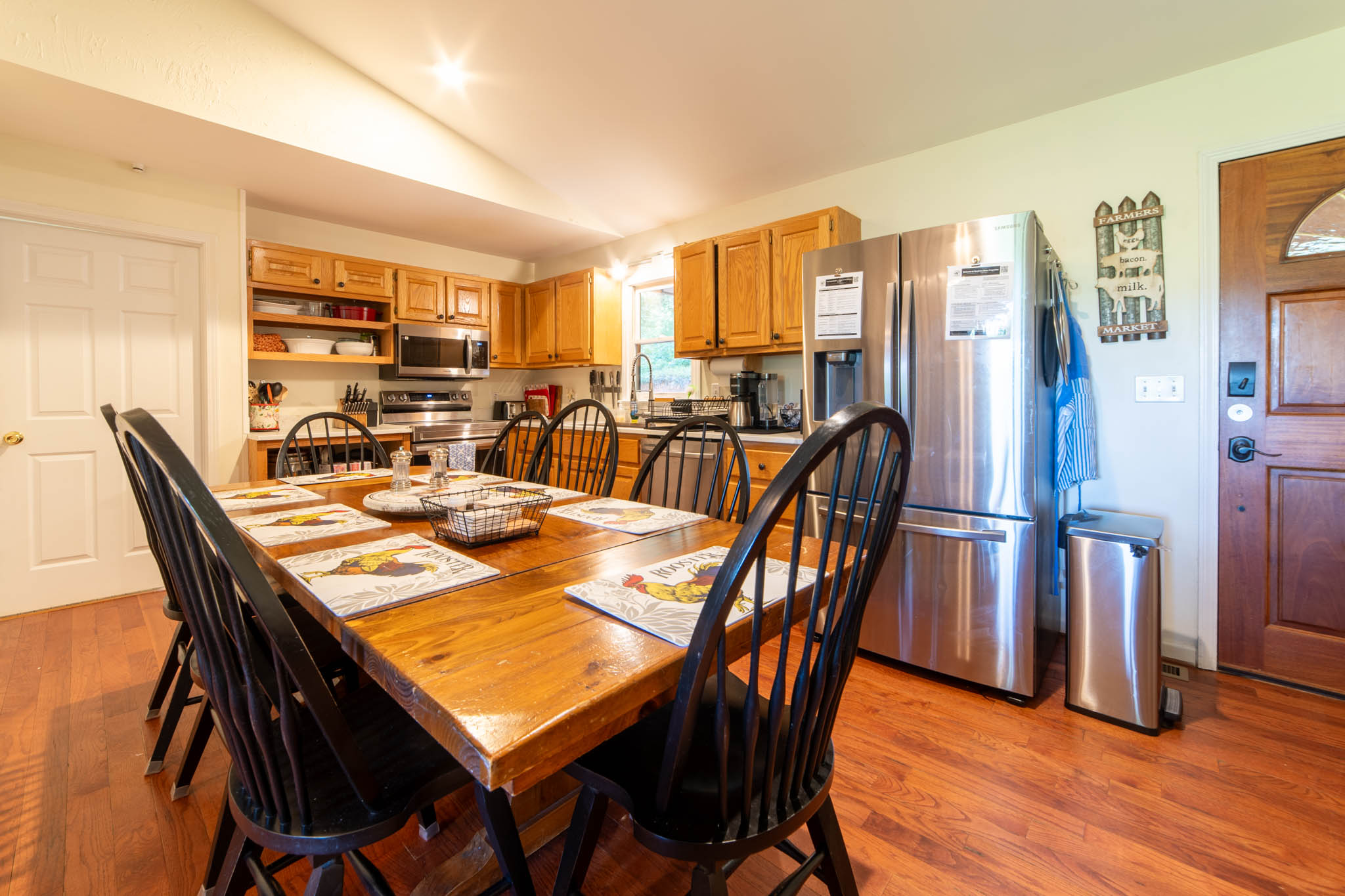 Dining room and kitchen main level