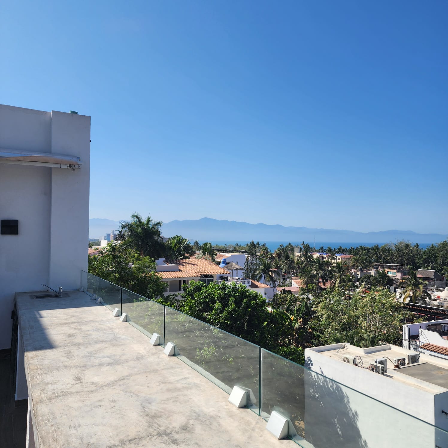 View from the rooftop pool 