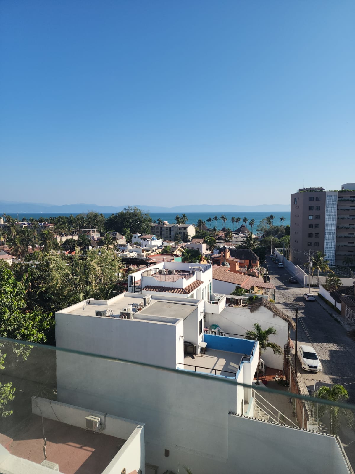View from the rooftop pool 