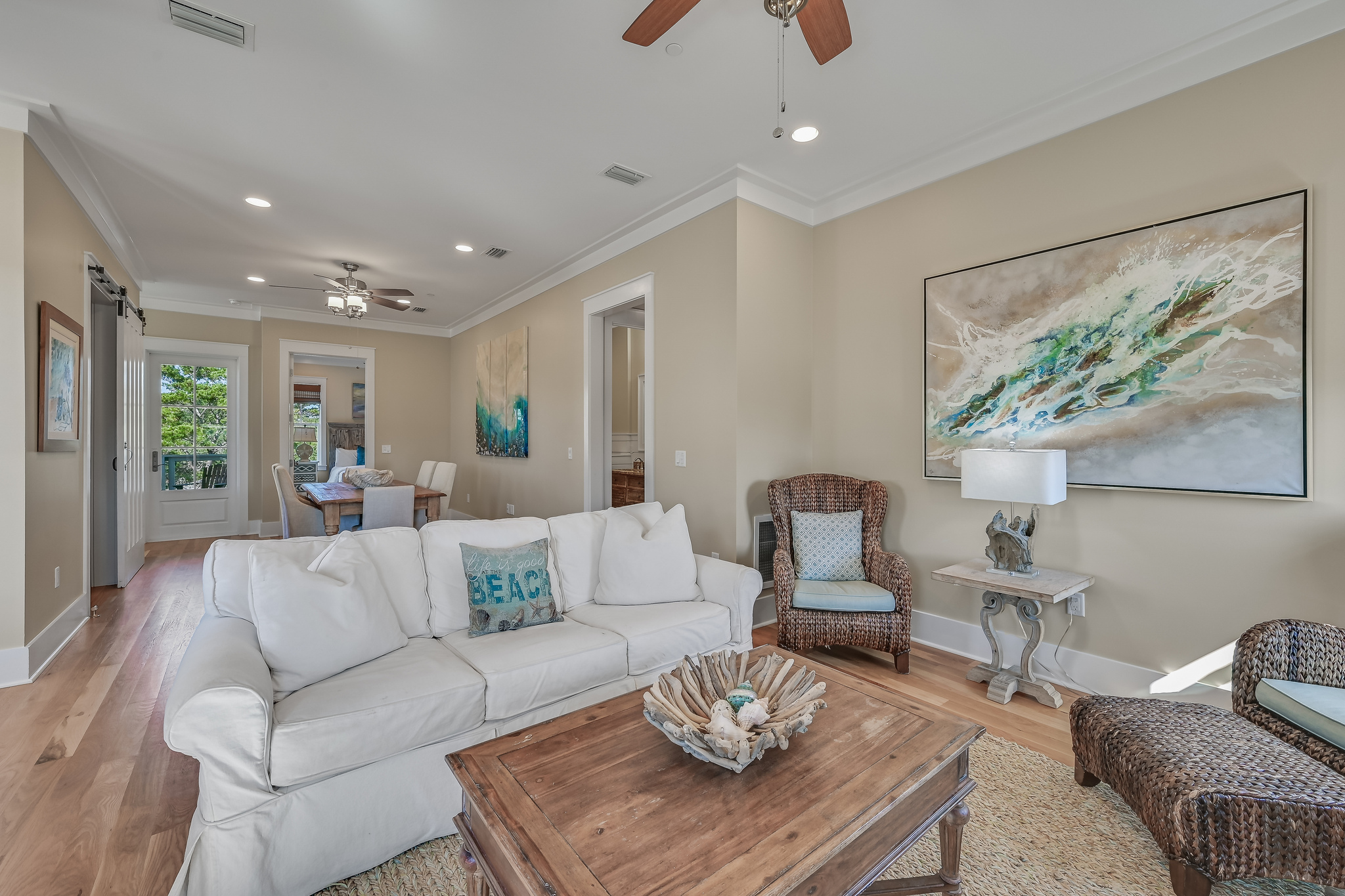 Third floor living room.