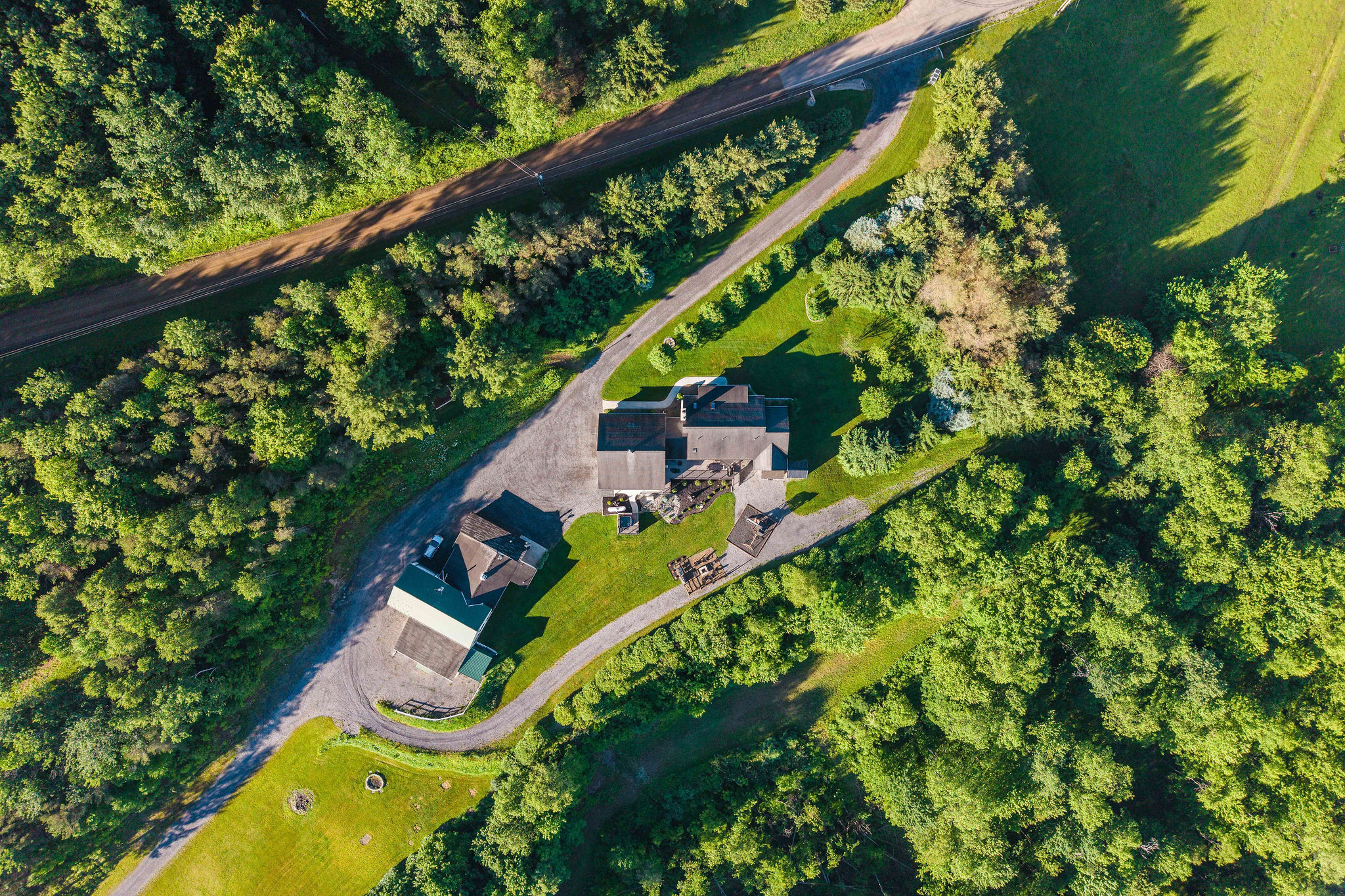 🛣 The private drive that ends at your home for the week.