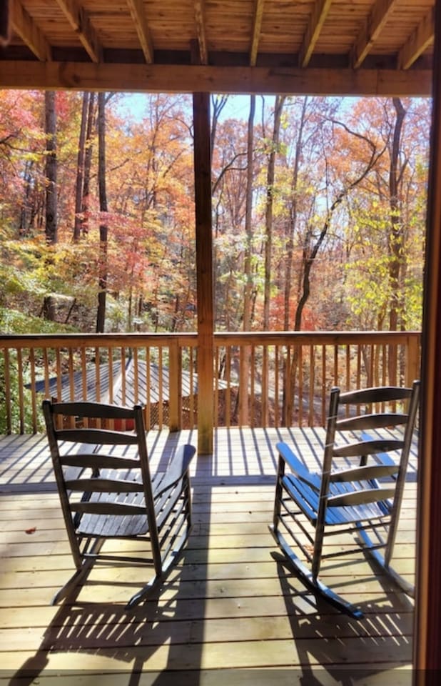 lower deck outside Master bedroom 3. French doors in the bedroom to the deck, gazebo and back yard.