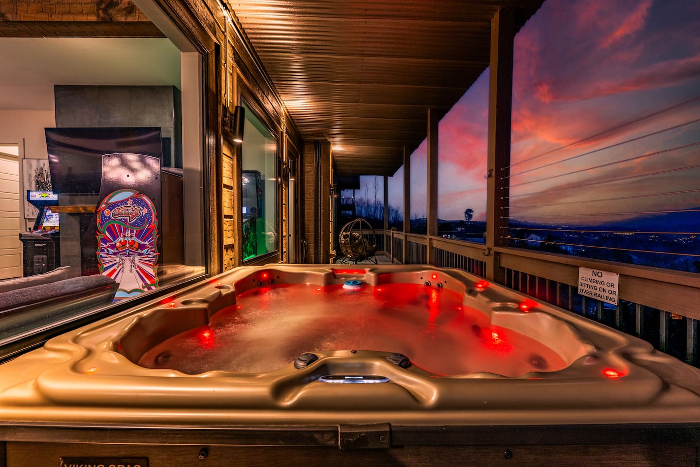 Lower Level - Balcony - Hot Tub
