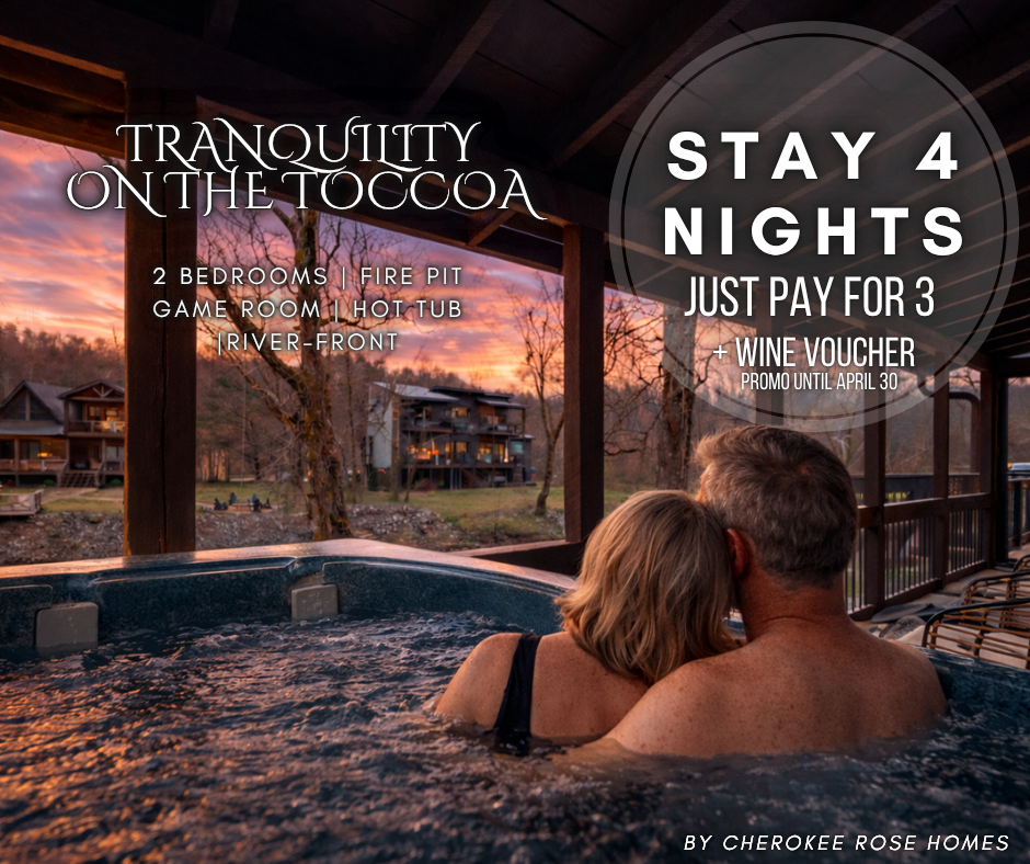 Stay 4 nights and pay for only 3. Valid for stays through April 2026. Send us a message to learn more.