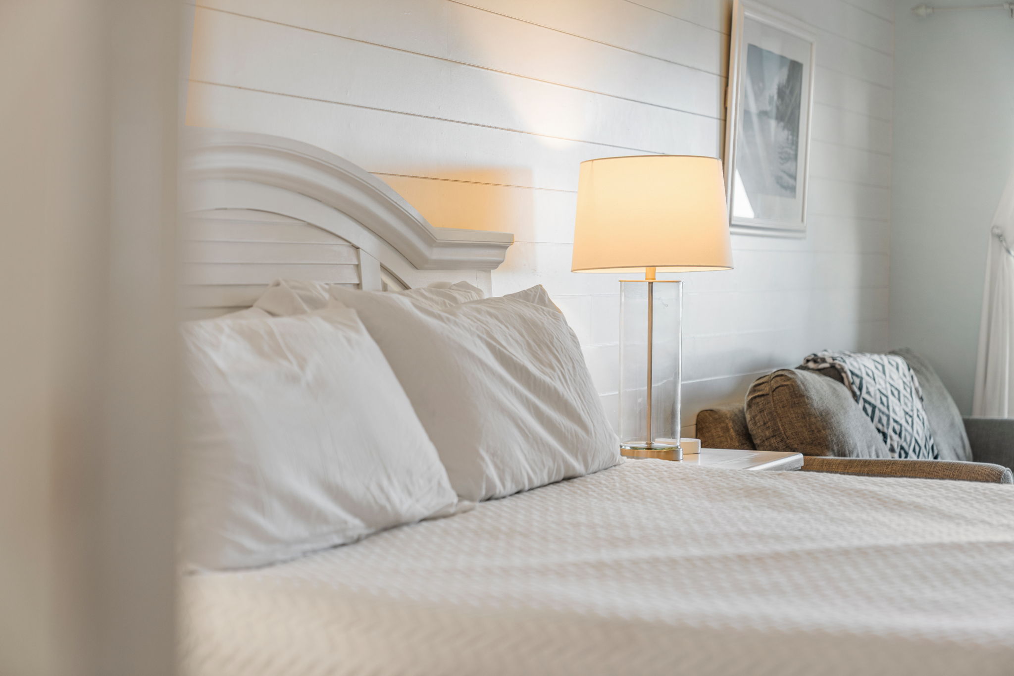 Bedroom 1: Primary King Suite | Sand Dollar | 102 Oceanview | 1116 Ocean Blvd, Isle of Palms, SC | IOP Escapes